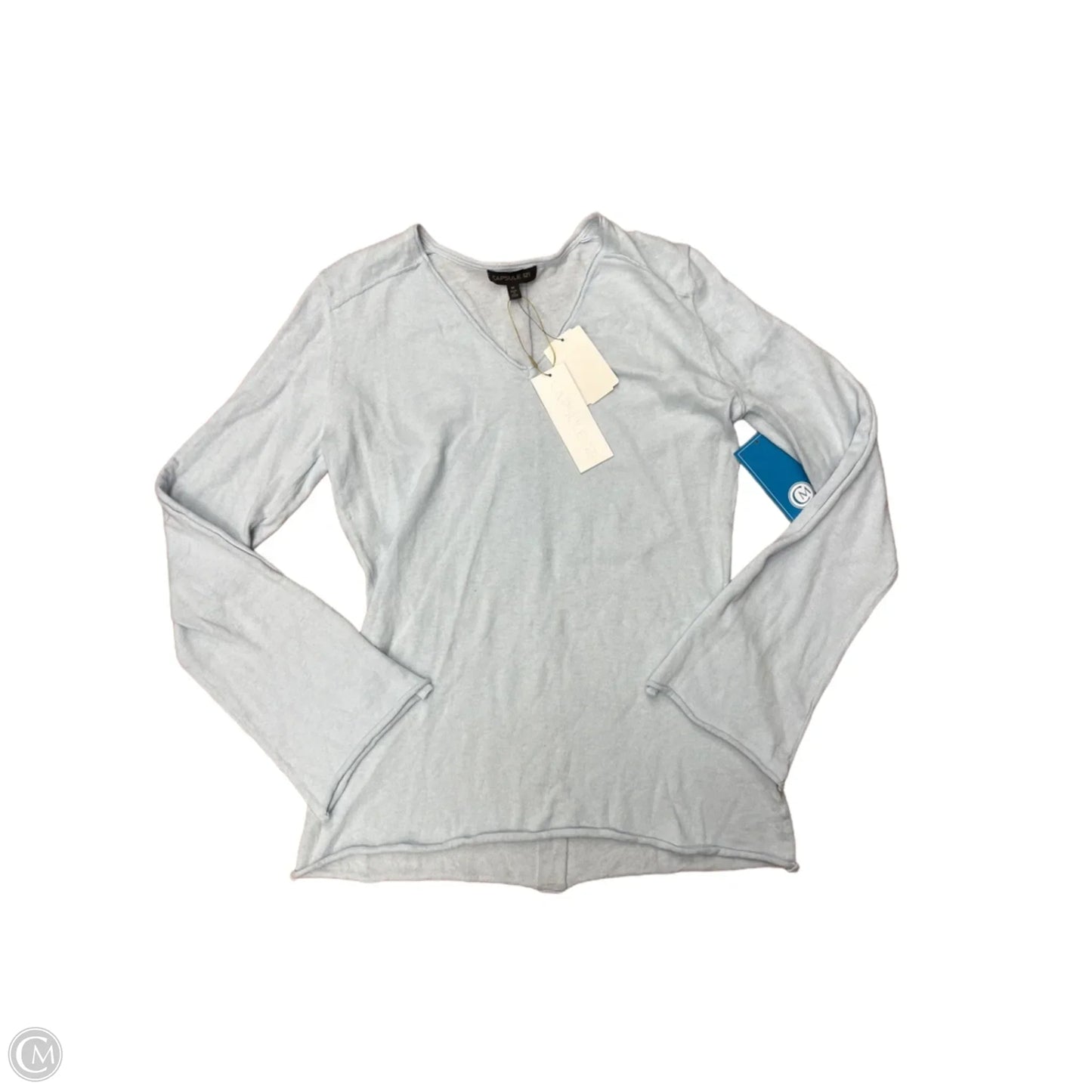 Top Long Sleeve By Capsule 121 In Blue, Size: M