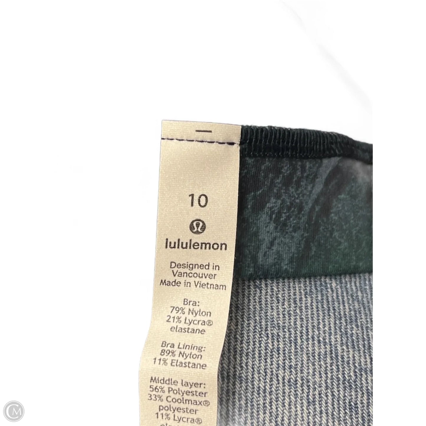 Athletic Bra By Lululemon In Multi-colored, Size: M