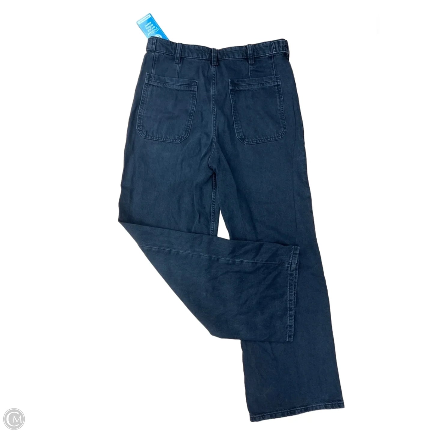 Jeans Wide Leg By Free People In Black Denim, Size: 10