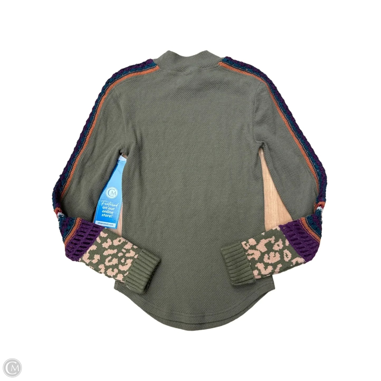 Top Long Sleeve By Free People In Green, Size: Xs