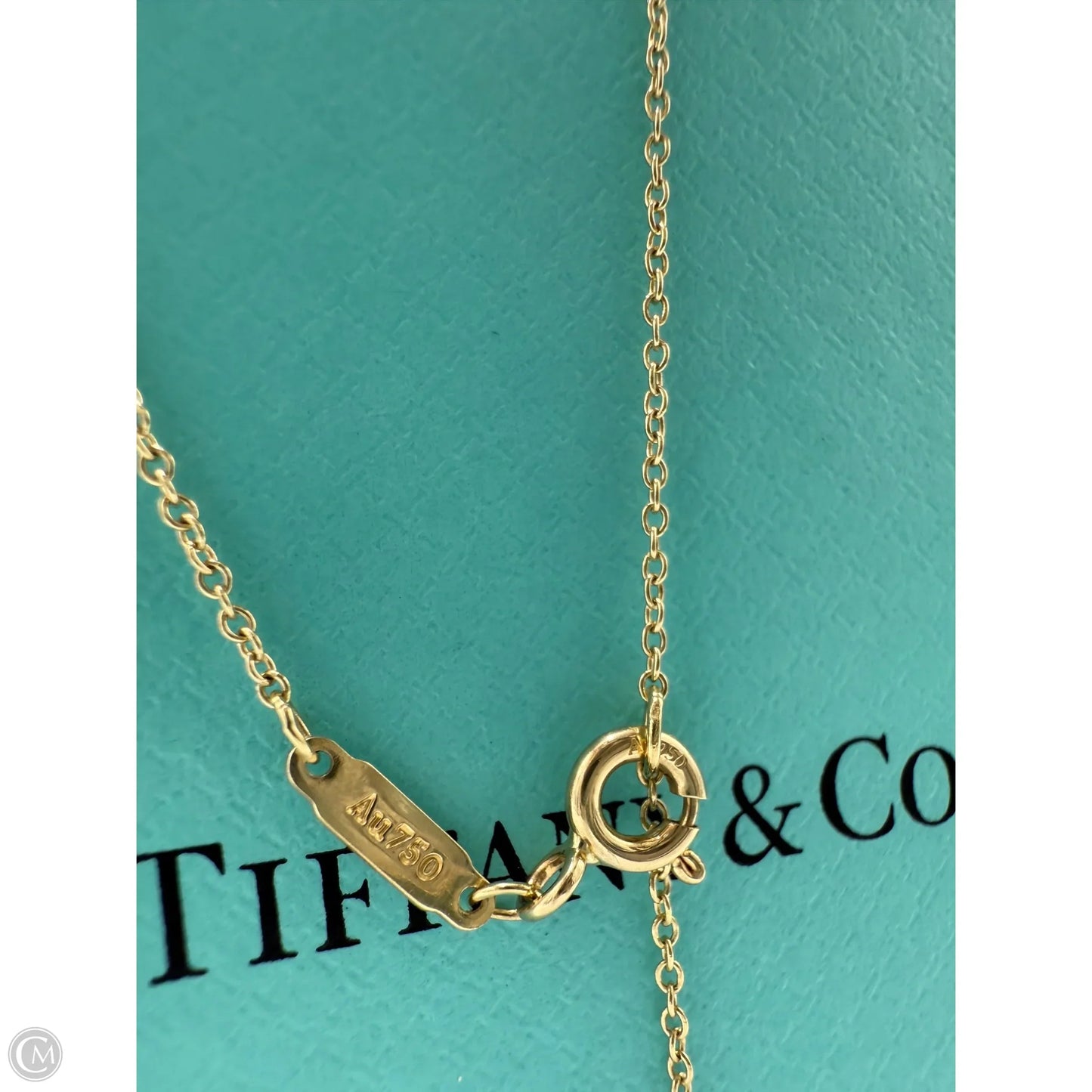 Tiffany & Company Ampersand "&" 18K and Diamond Luxury Necklace