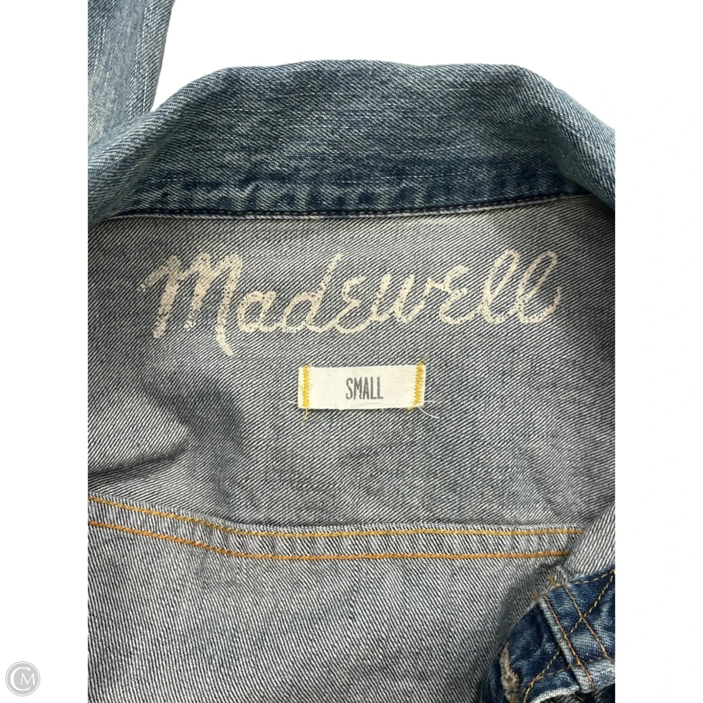 Jacket Denim By Madewell In Blue Denim, Size: S