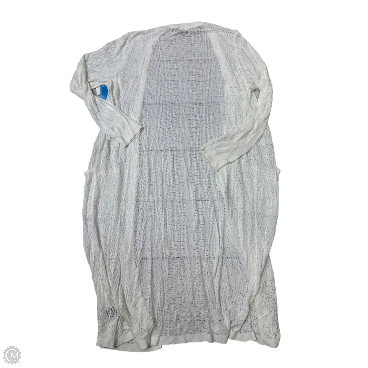 Sweater Cardigan By Torrid In White, Size: 2x