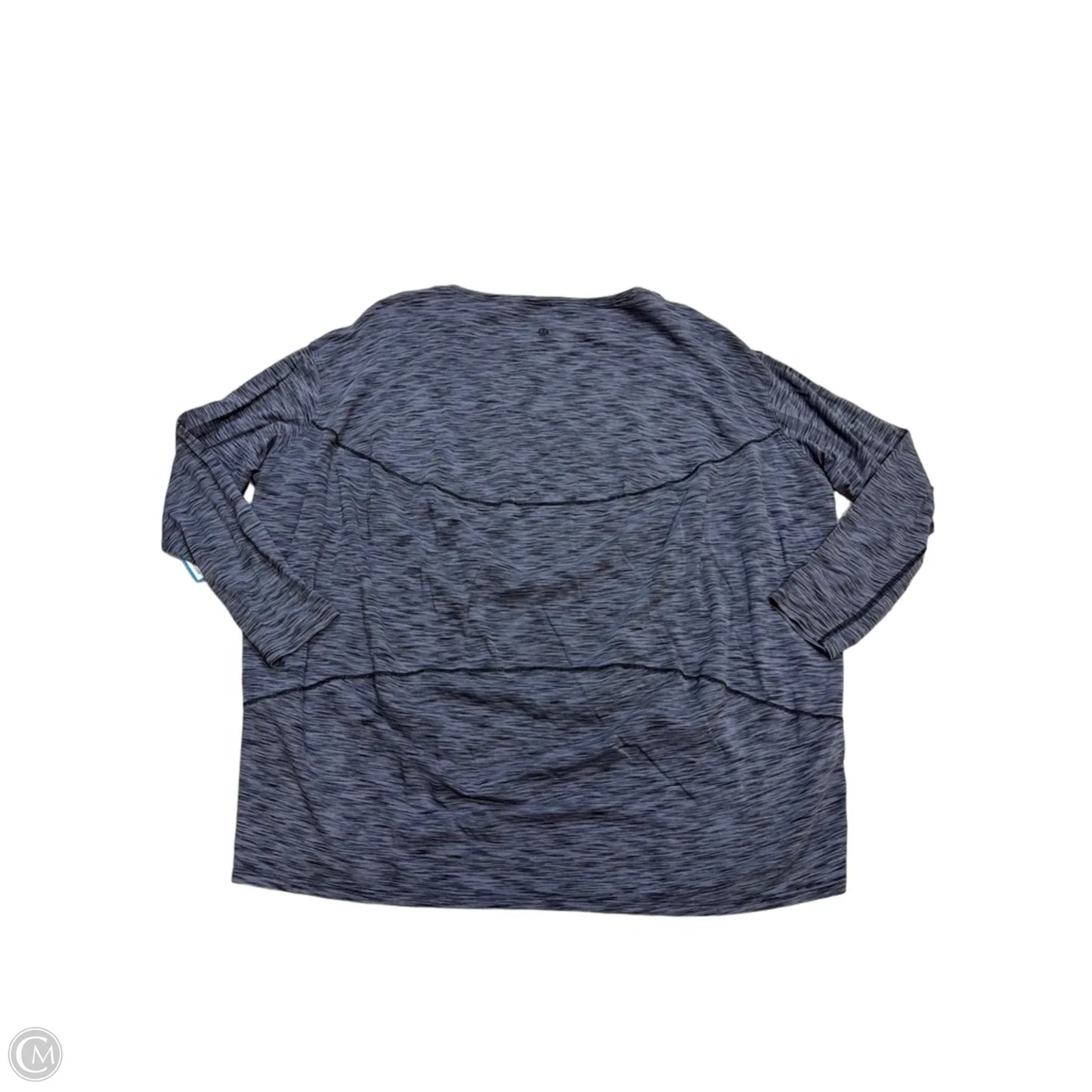 Athletic Top Long Sleeve Crewneck By Lululemon In Grey, Size: L