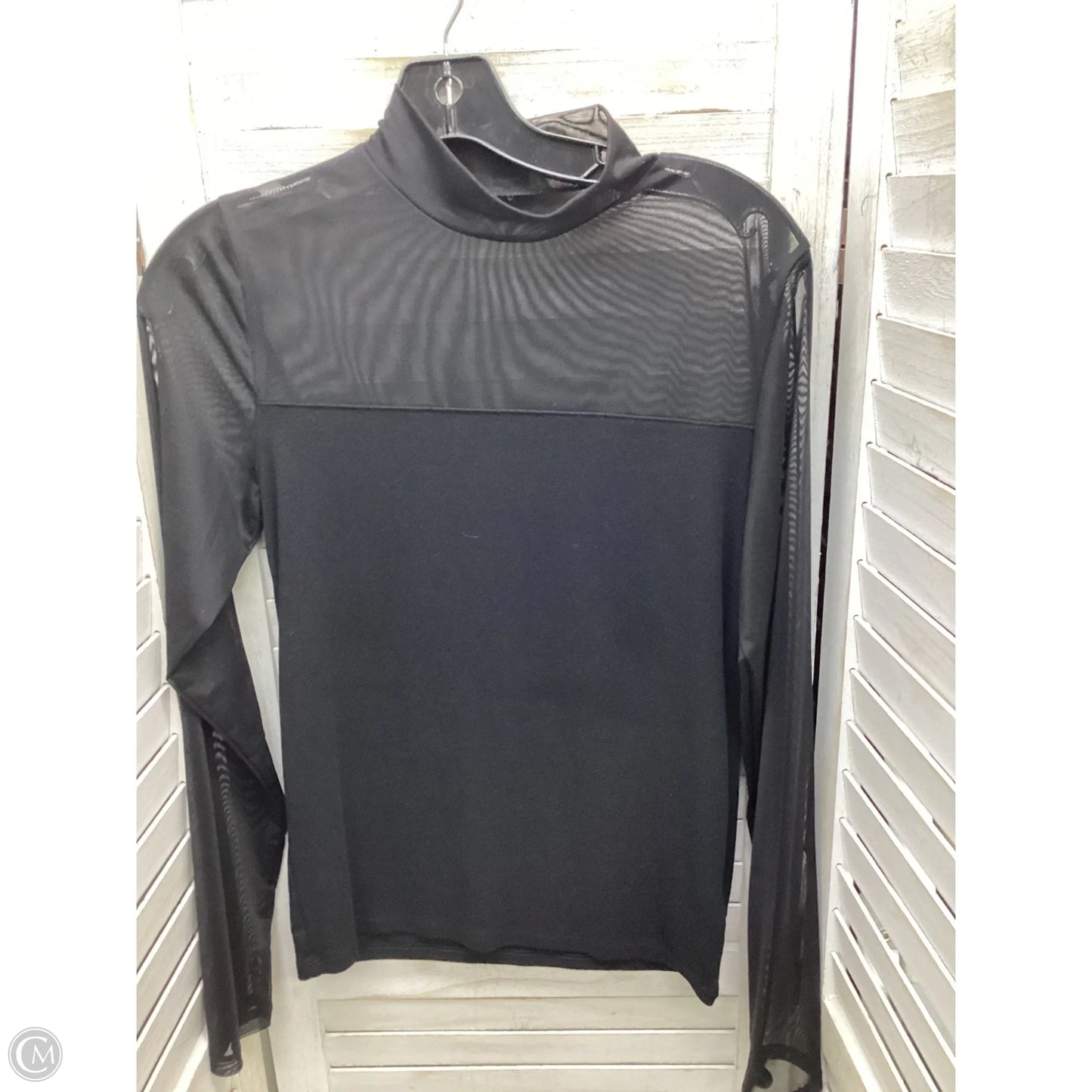 Top Long Sleeve By Clothes Mentor In Black, Size: M