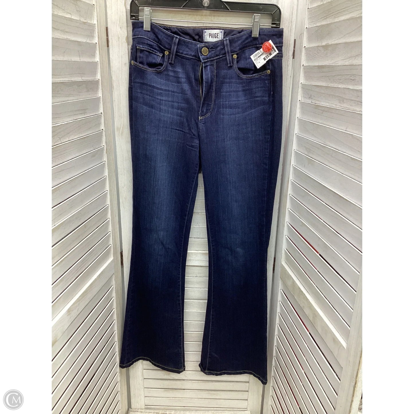 Jeans Boot Cut By Paige In Blue Denim, Size: 6