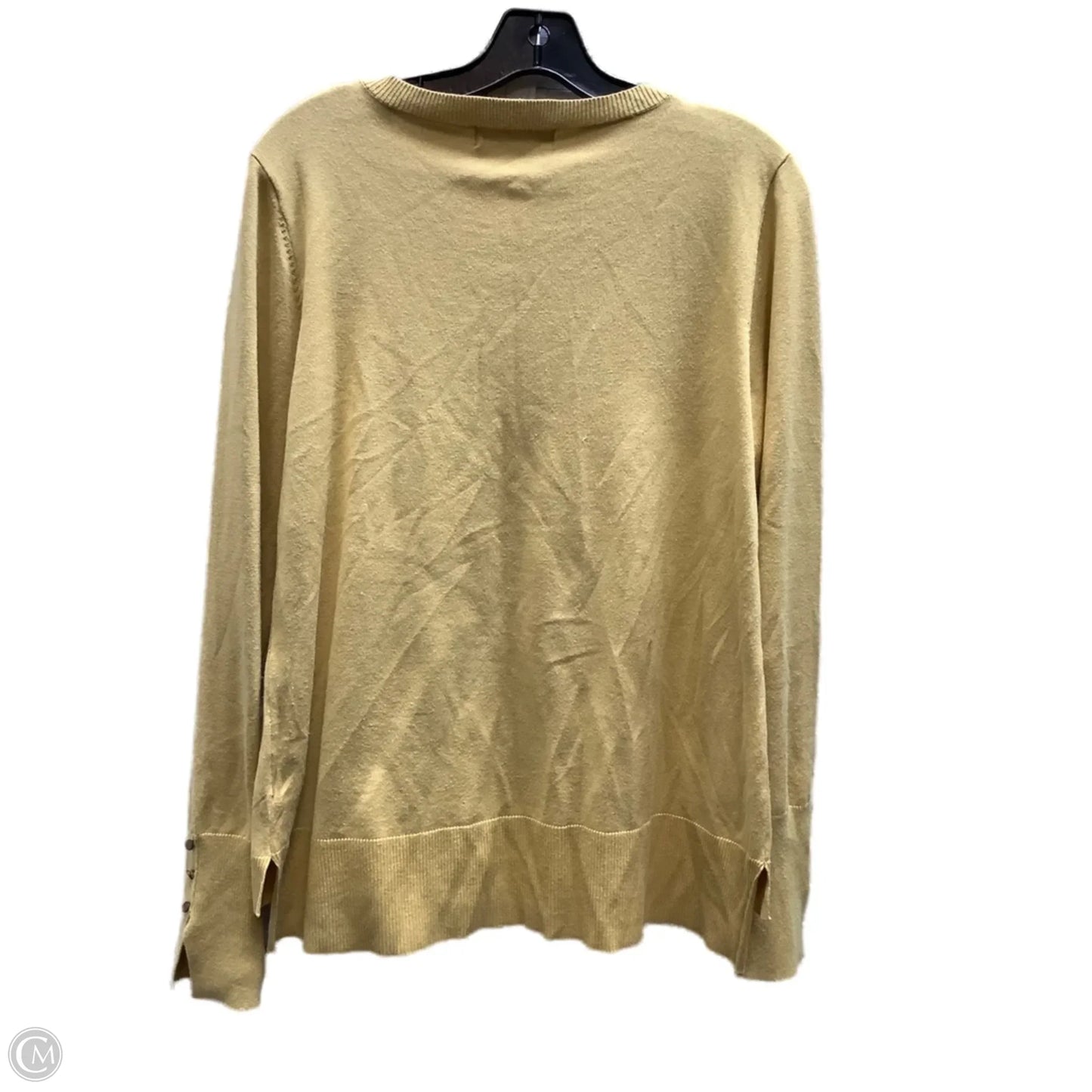 Top Long Sleeve By Philosophy In Yellow, Size: Xl