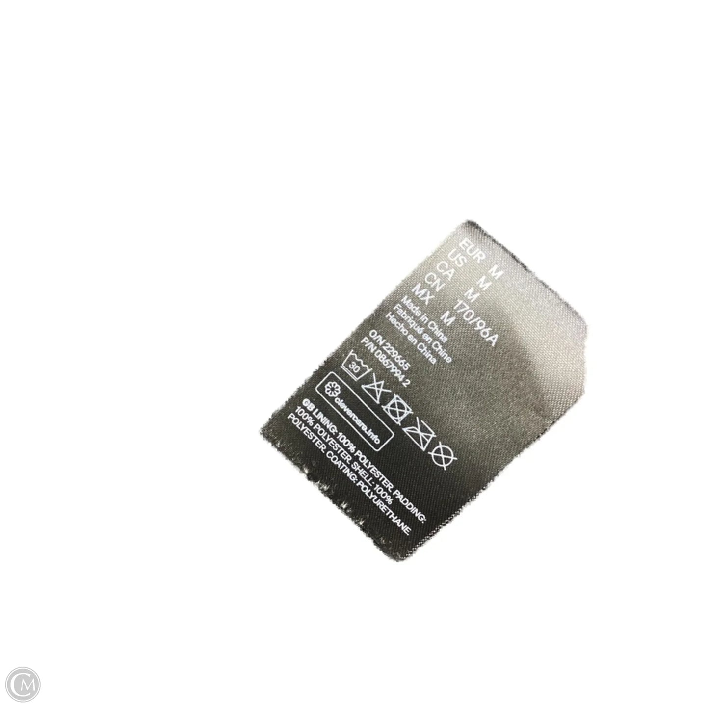 Coat Puffer & Quilted By Divided In Black, Size: M