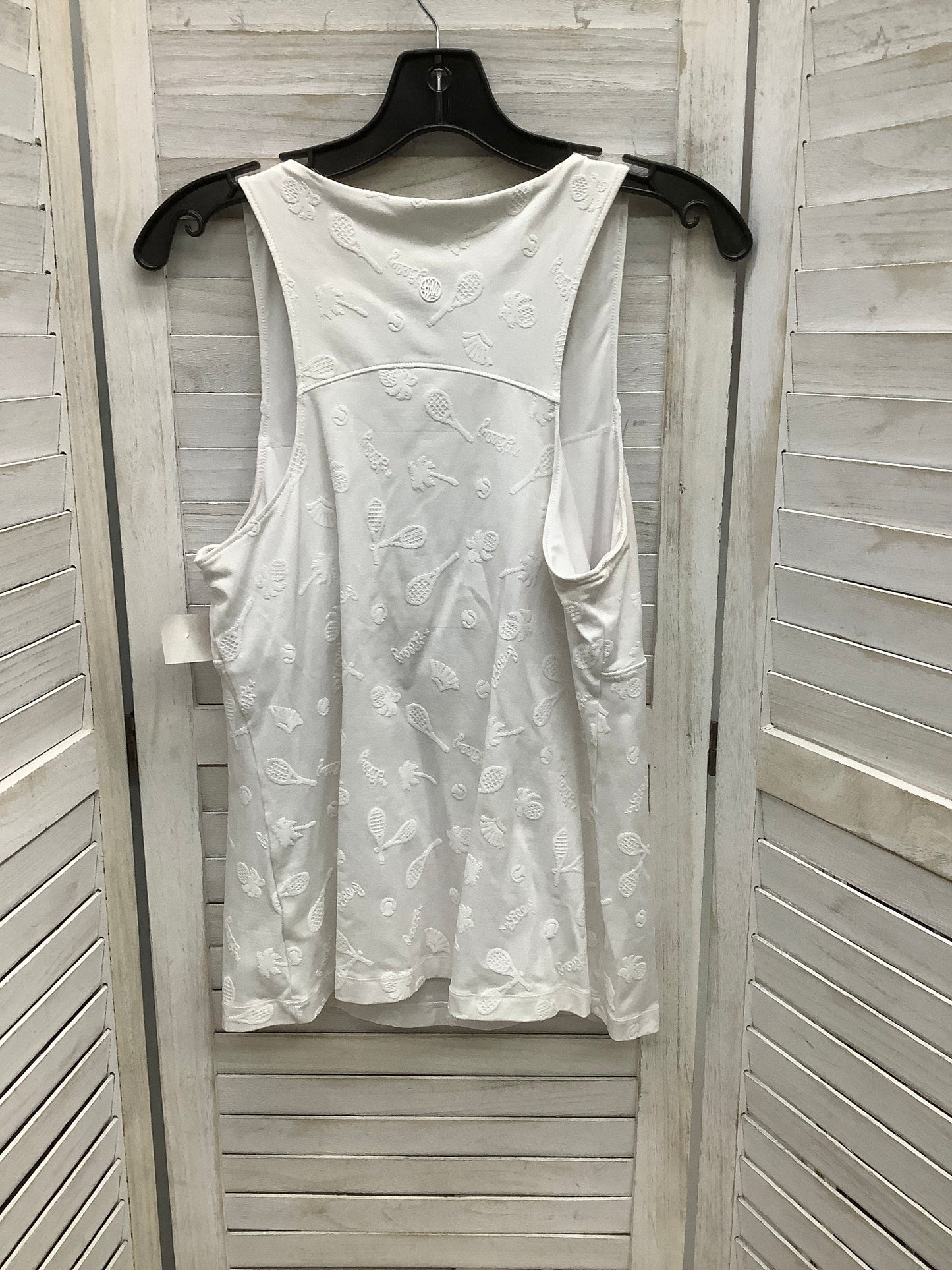 Athletic Tank Top By Lilly Pulitzer In White, Size: L