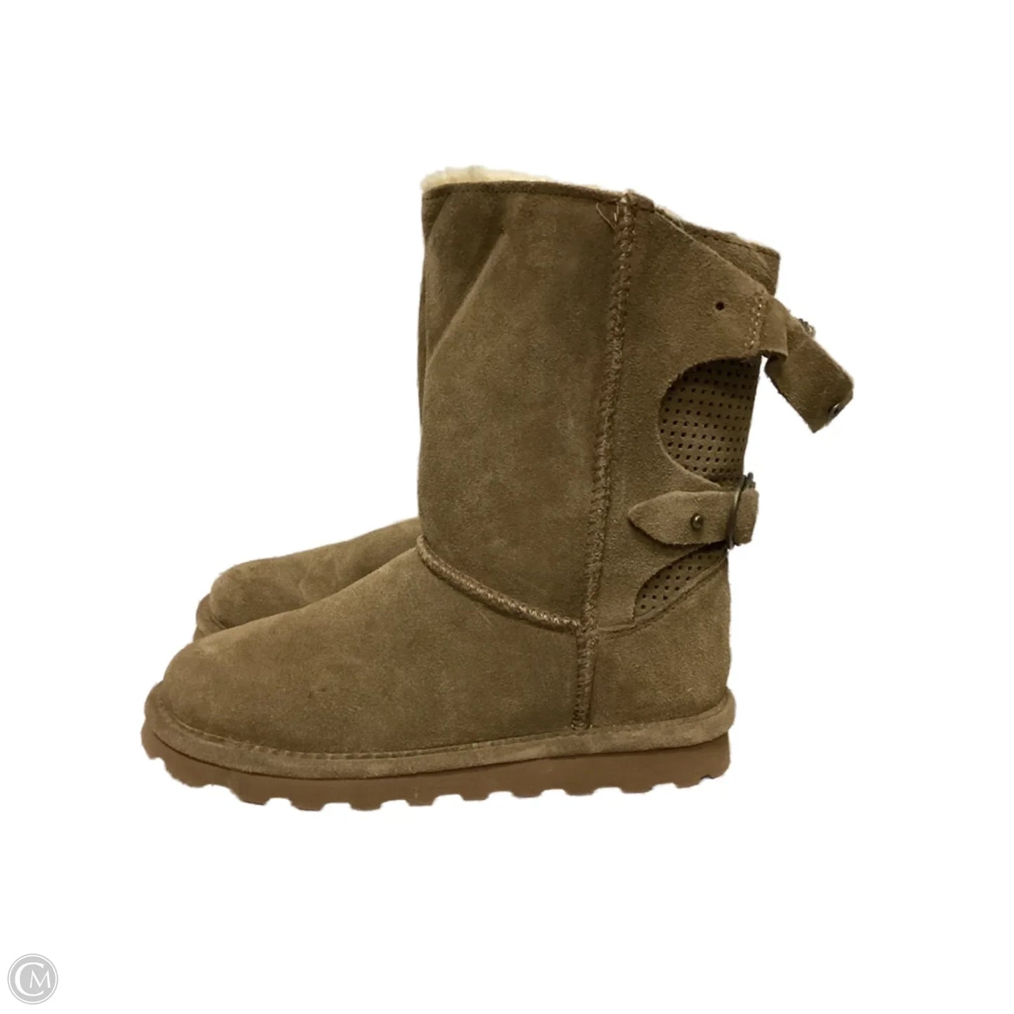Boots Ankle Flats By Bearpaw In Brown, Size: 7