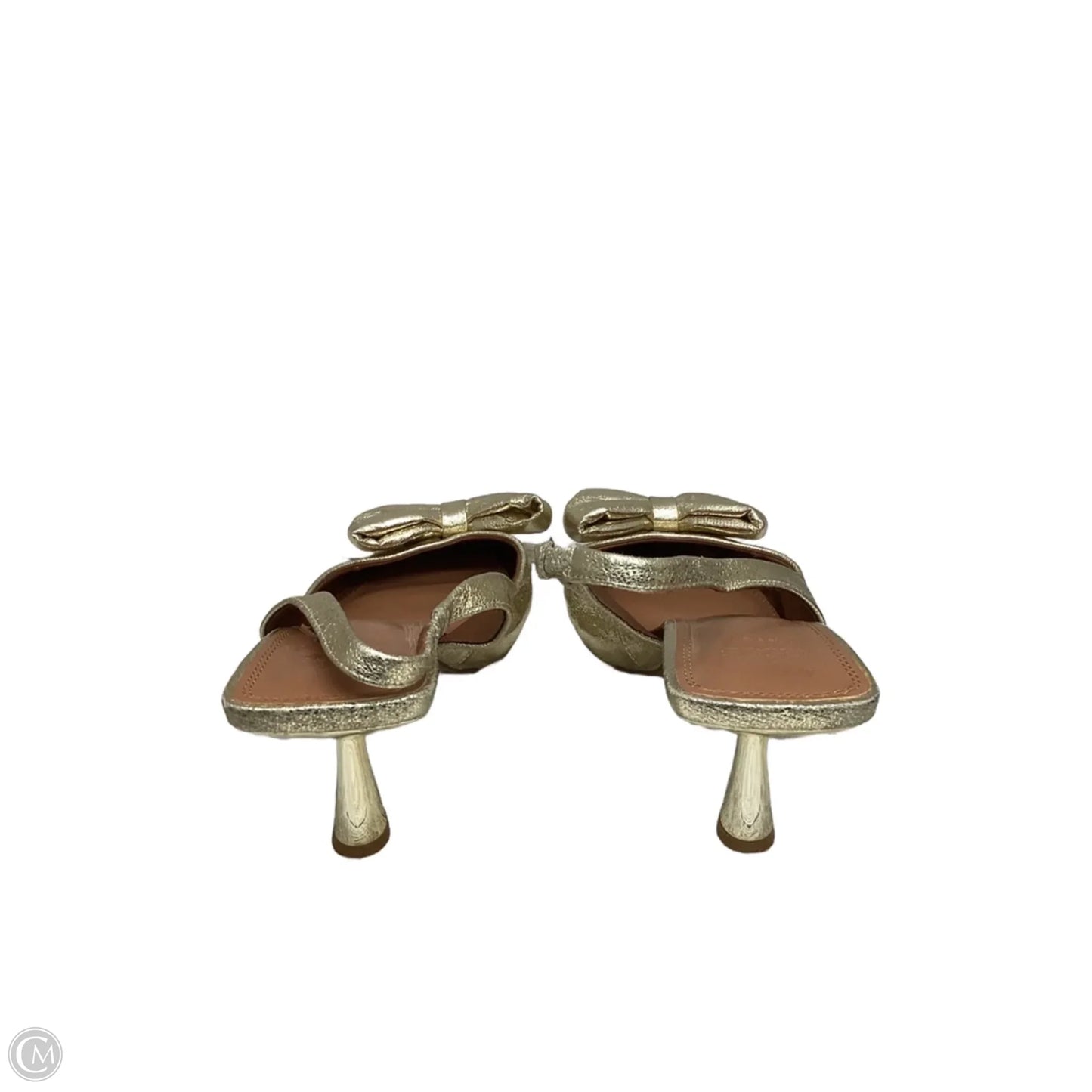 Shoes Heels Kitten By Asos In Gold, Size: 10