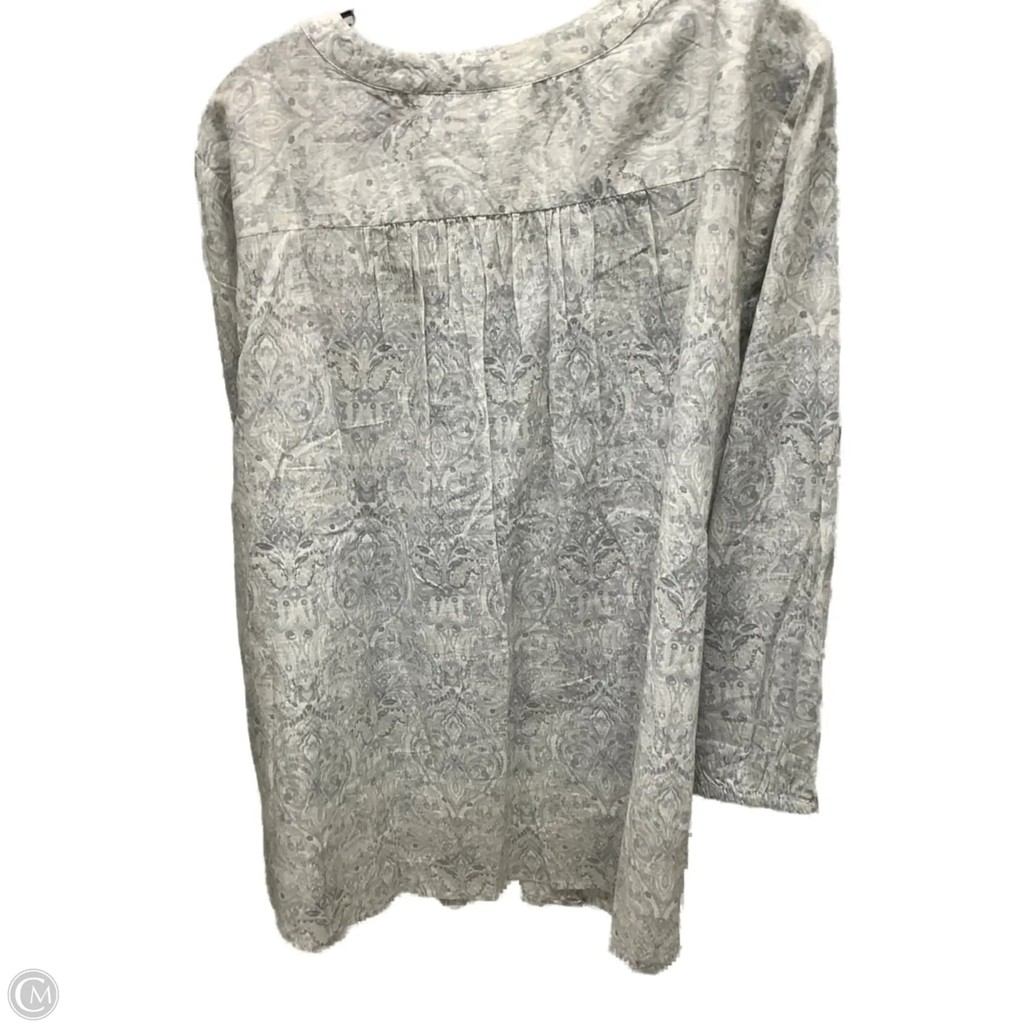Top Long Sleeve By J. Jill In Paisley Print, Size: 2x