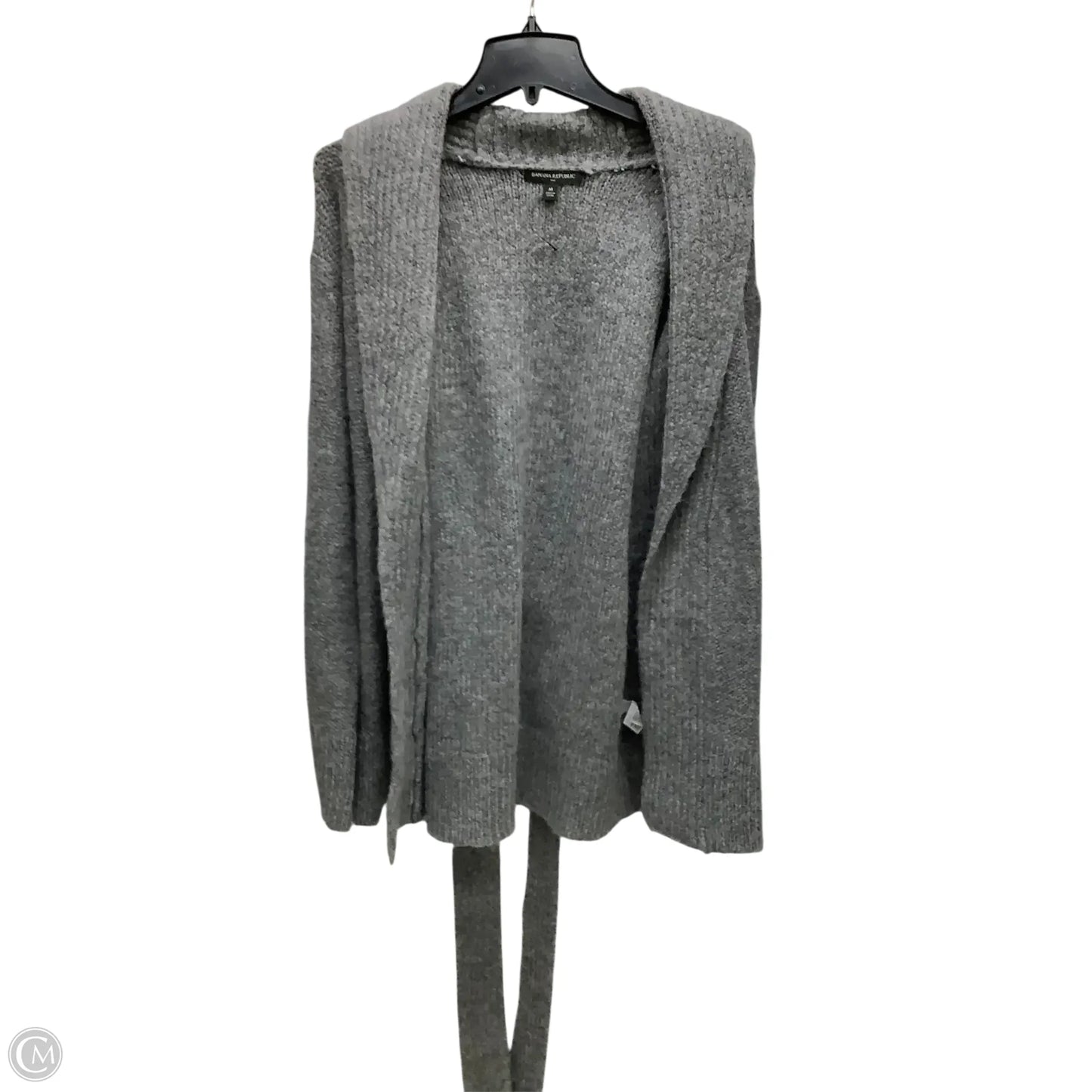 Sweater Cardigan By Banana Republic In Grey, Size: M