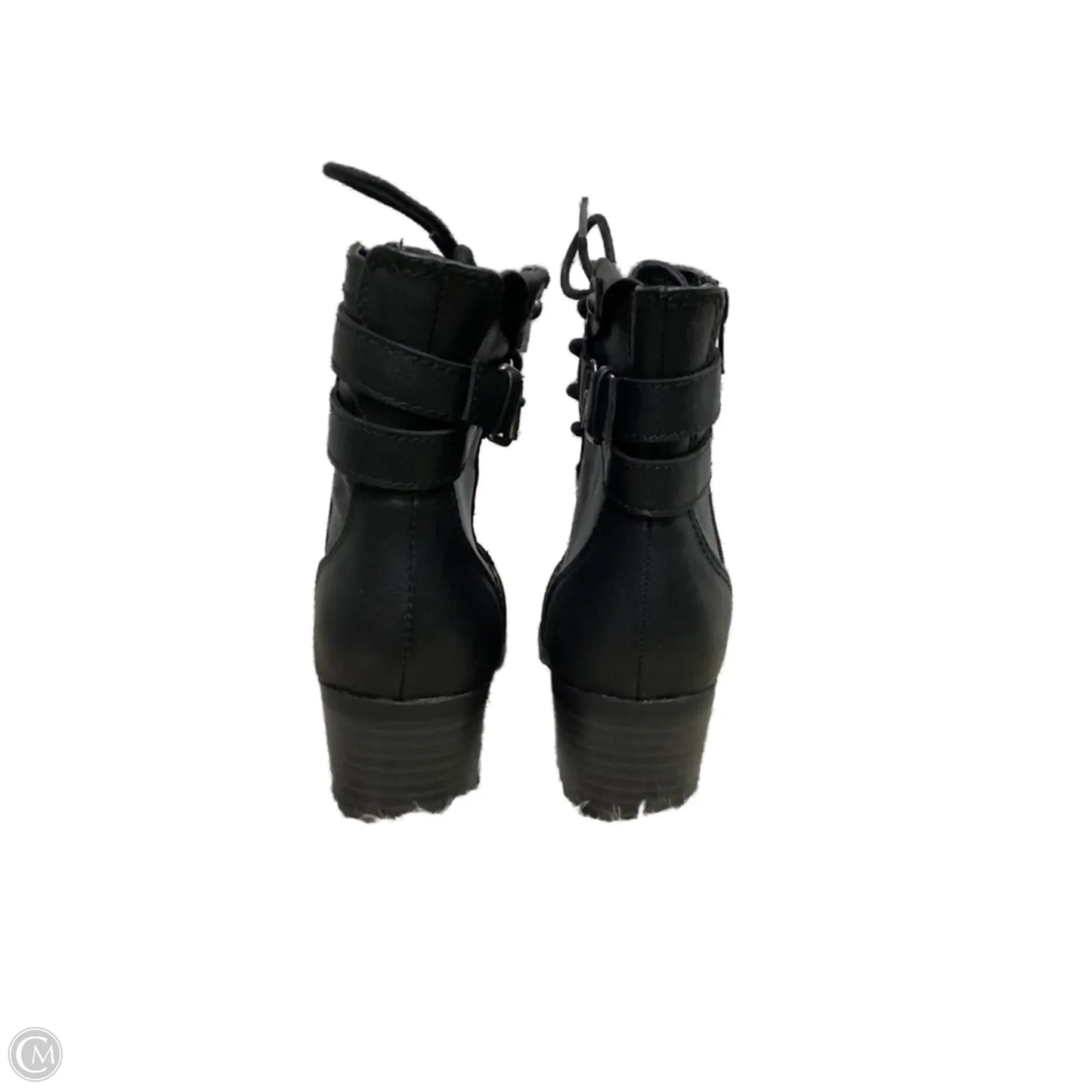 Boots Ankle Heels By Brash In Black, Size: 5.5
