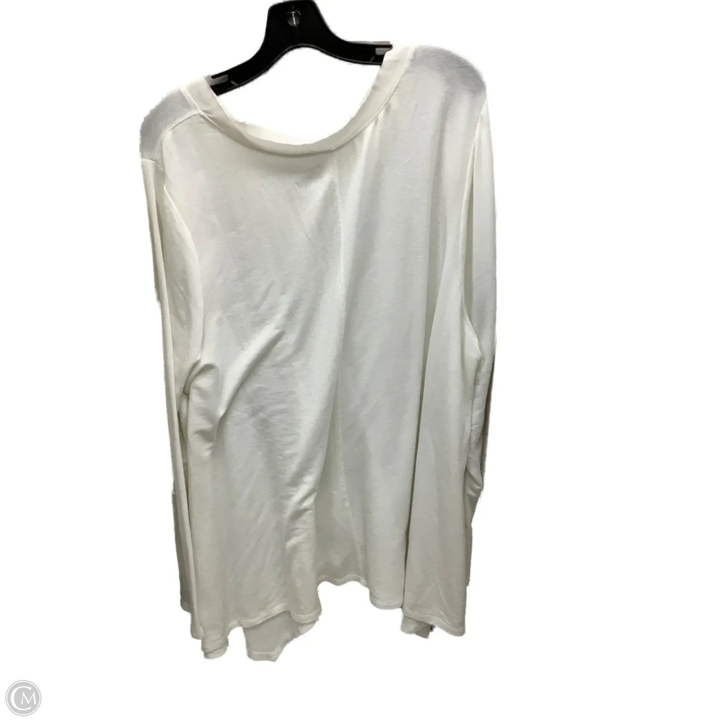 Top Long Sleeve By Lane Bryant In White, Size: 4x