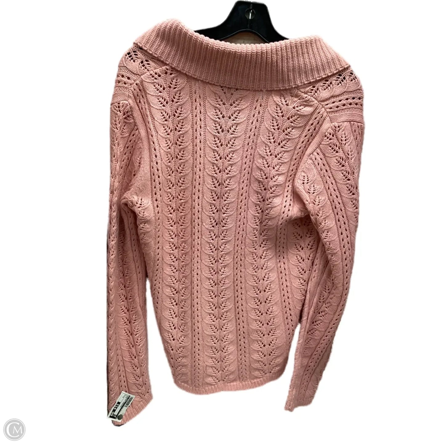 Sweater Cardigan By J. Jill In Pink, Size: M