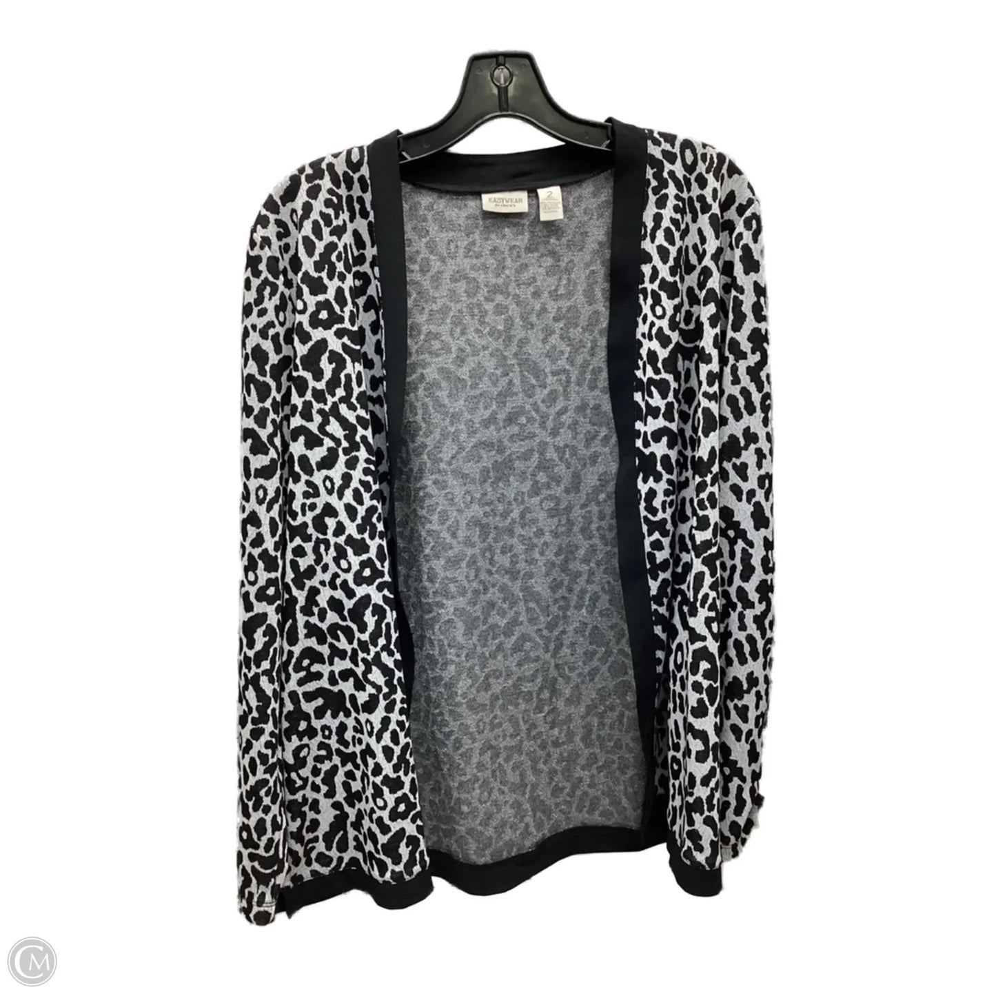 Cardigan By Chicos In Leopard Print, Size: L