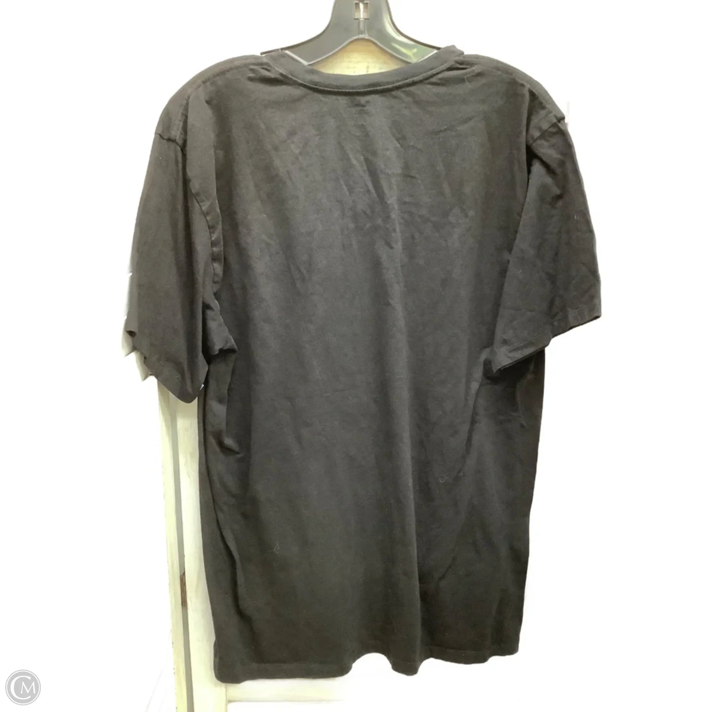 Top Short Sleeve By Calvin Klein In Black, Size: L