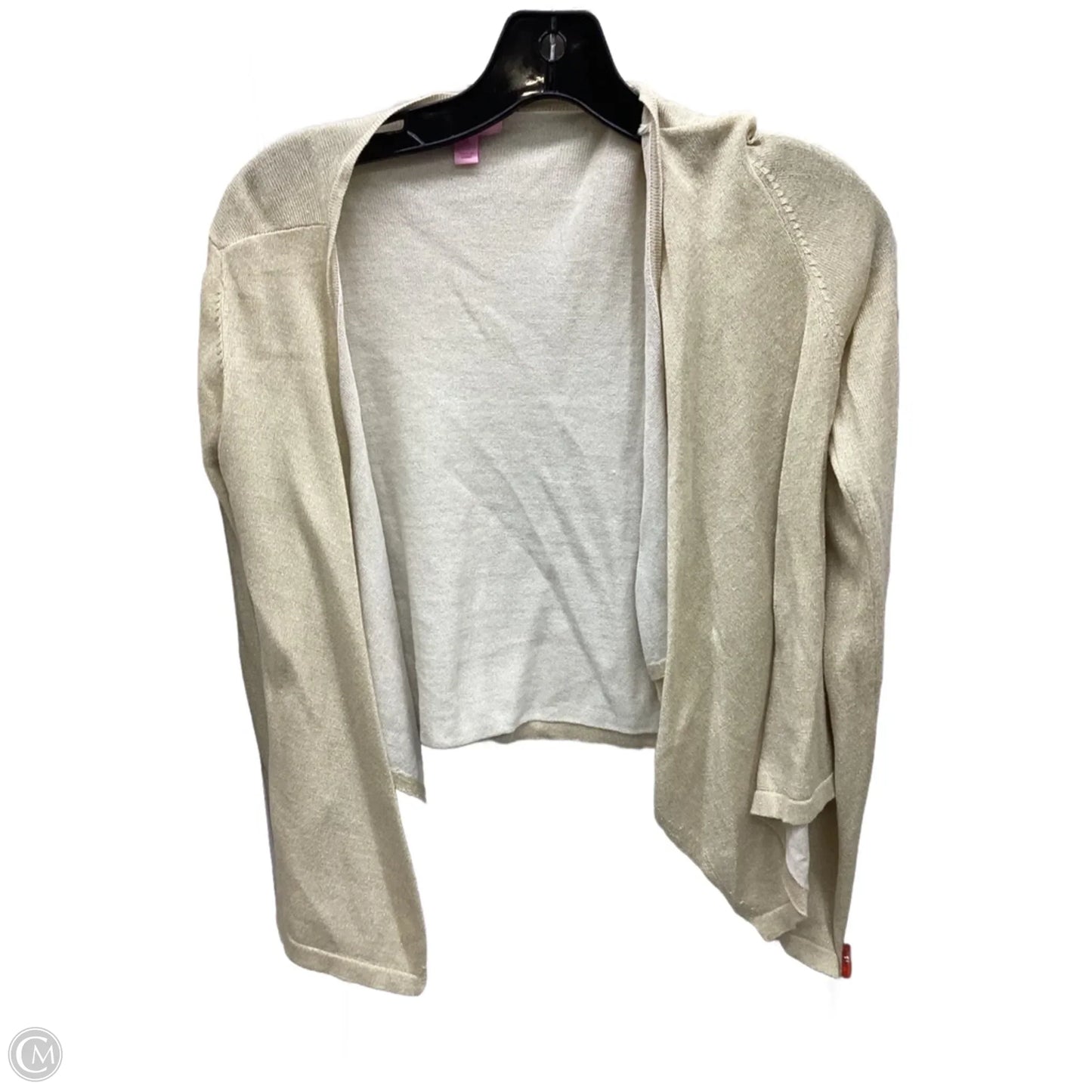 Cardigan Designer By Lilly Pulitzer In Gold, Size: M