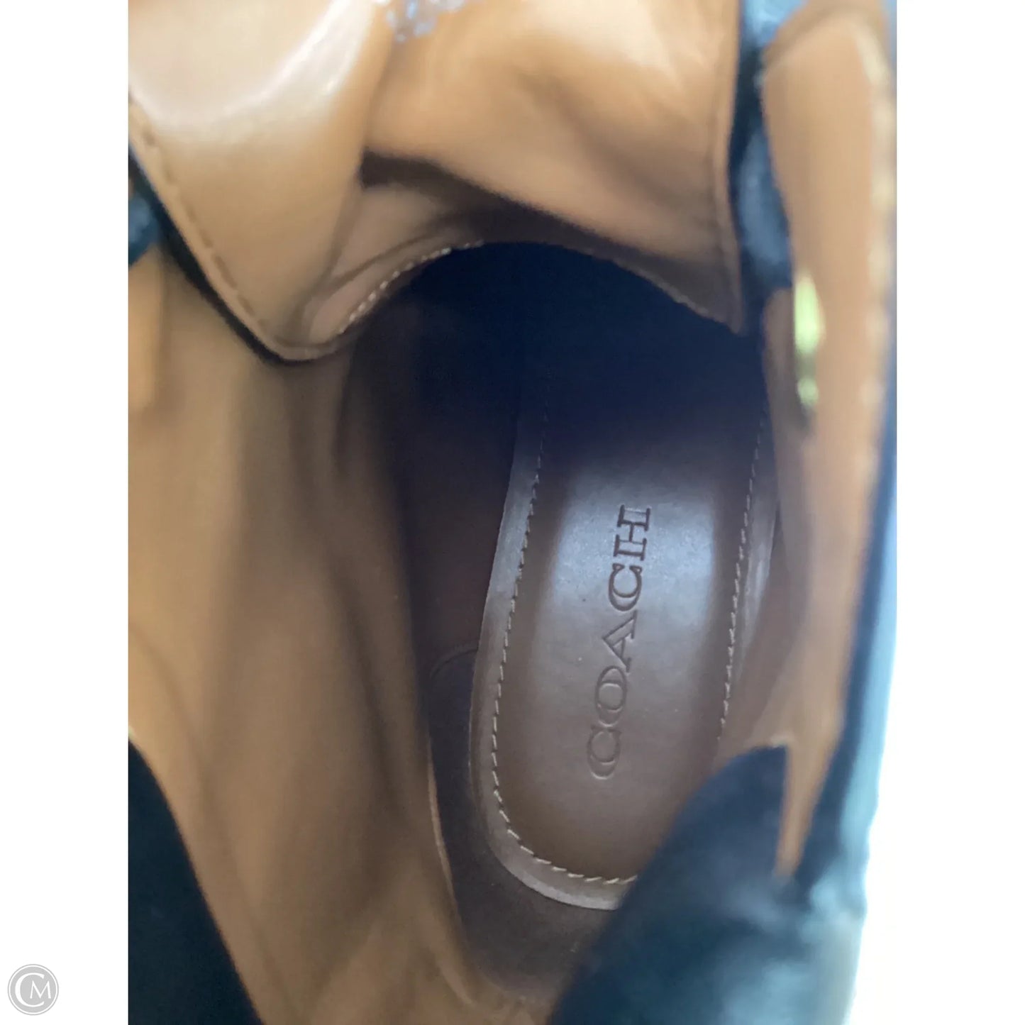 Boots Designer By Coach In Black, Size: 8.5