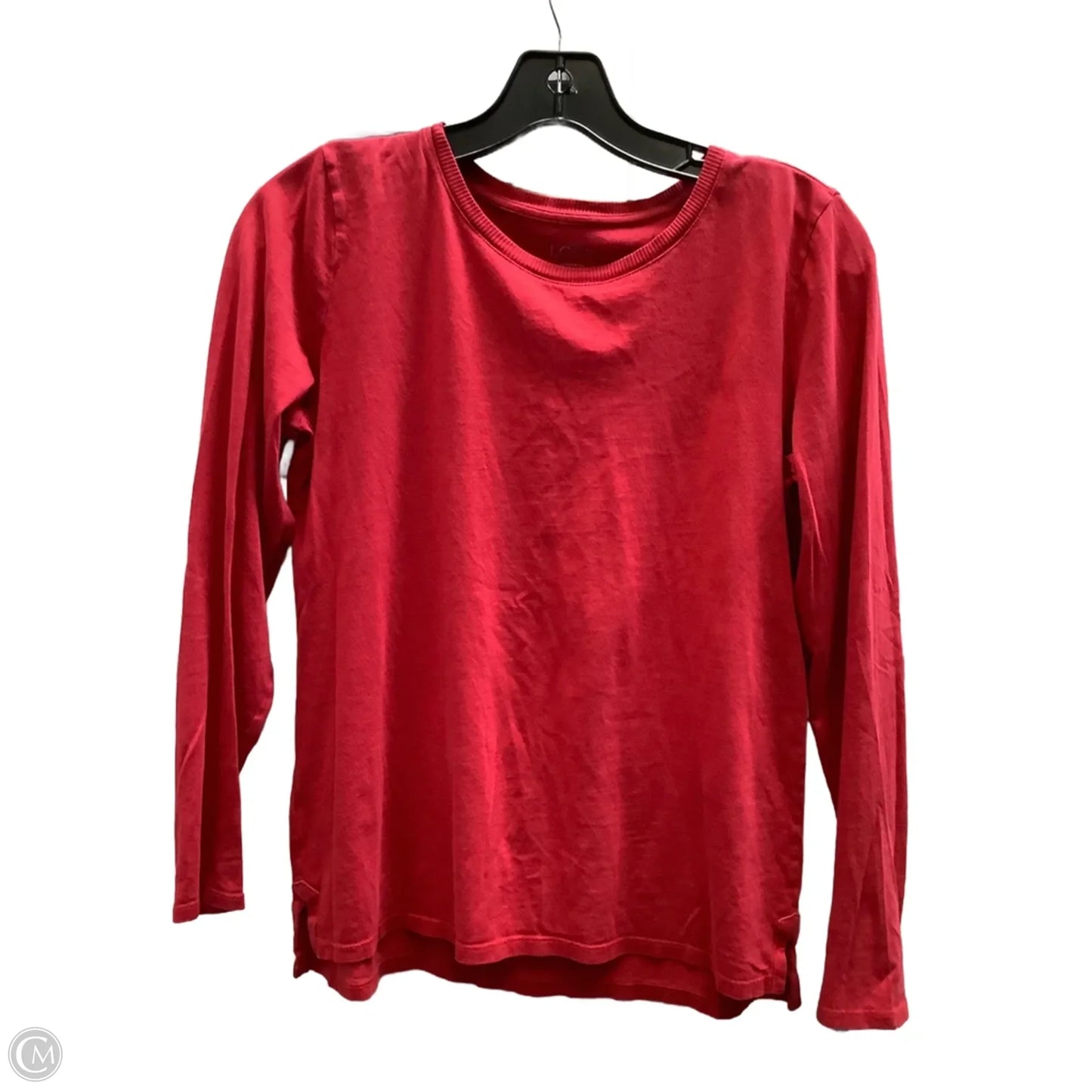 Top Long Sleeve By Loft In Red, Size: S