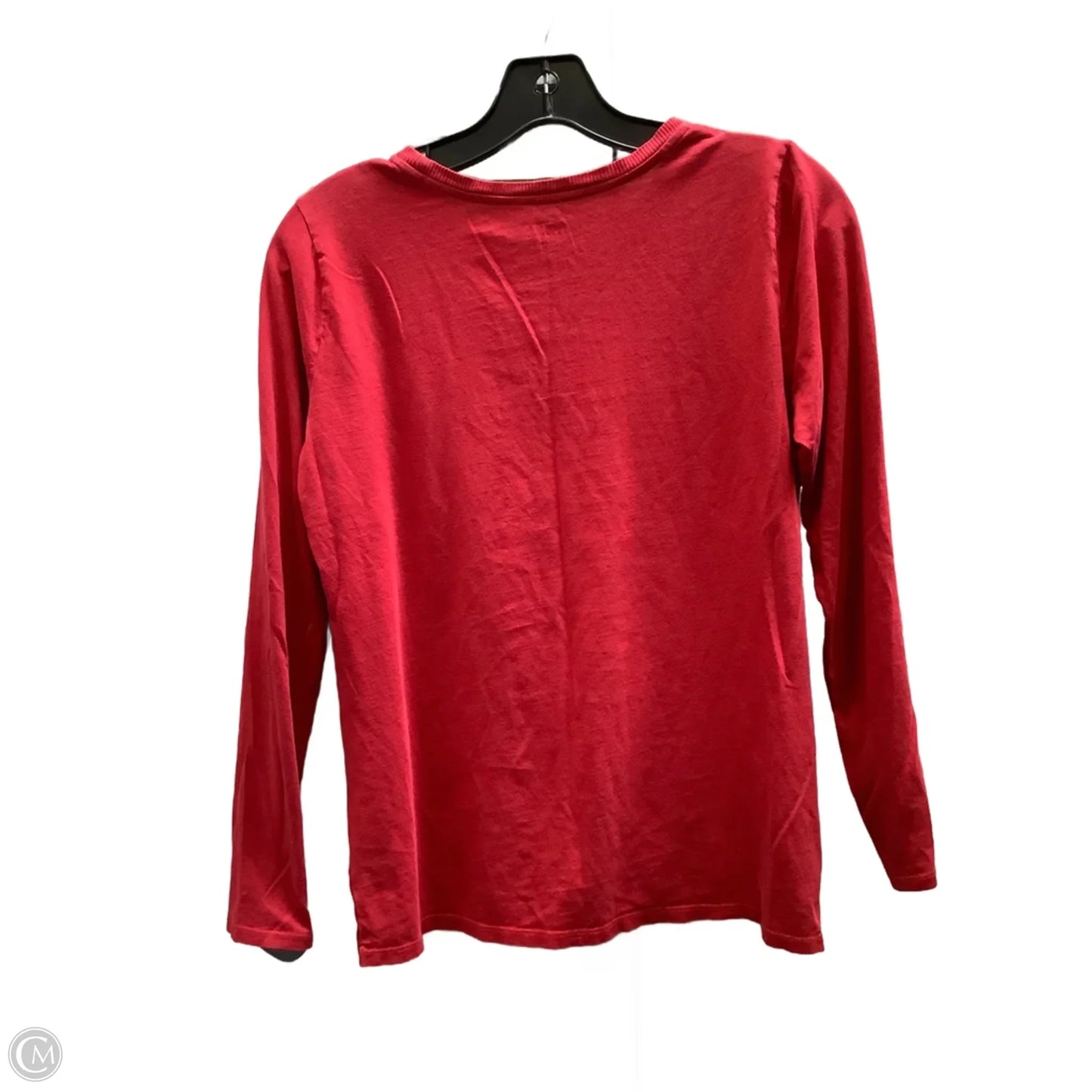 Top Long Sleeve By Loft In Red, Size: S