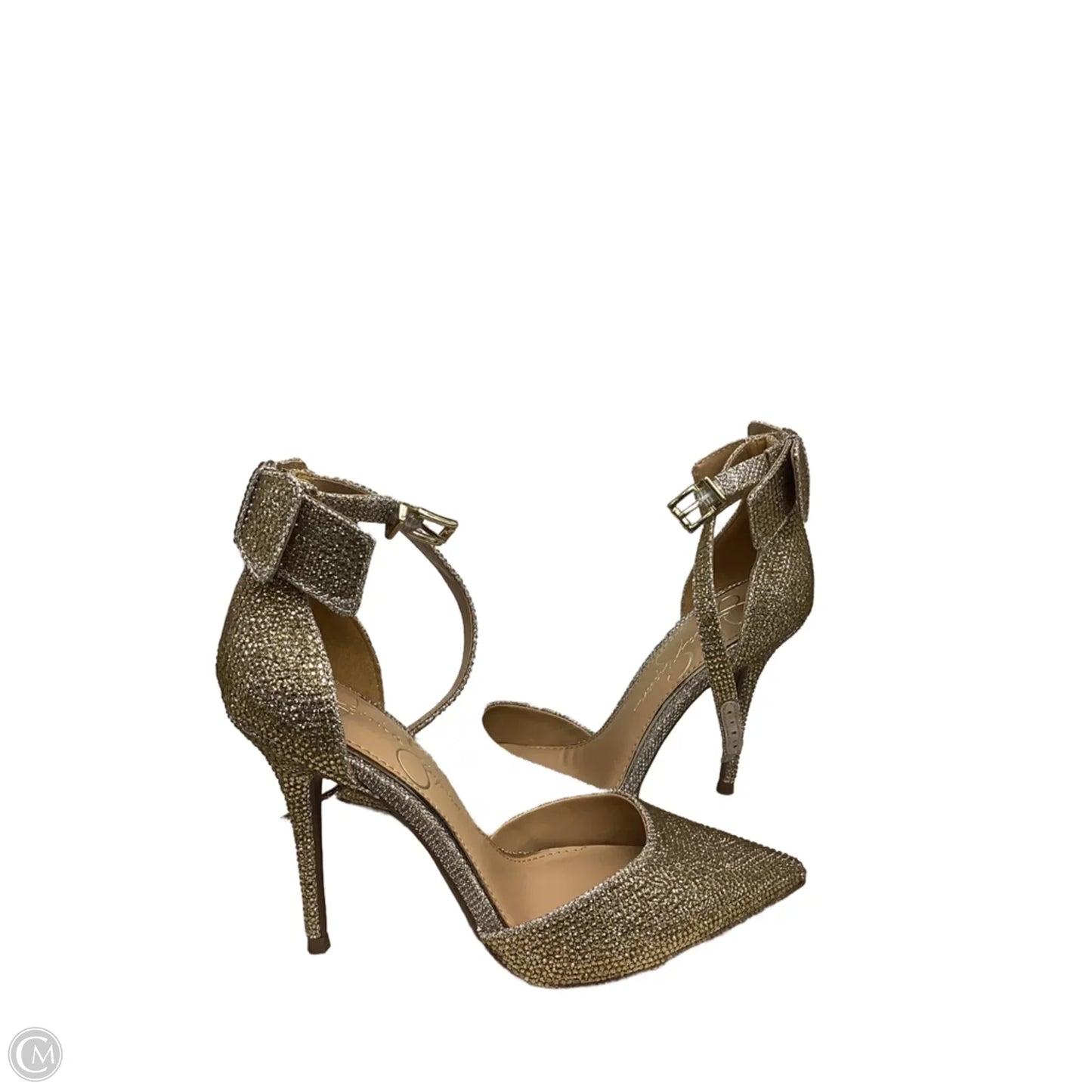 Shoes Heels Stiletto By Jessica Simpson In Gold, Size: 6
