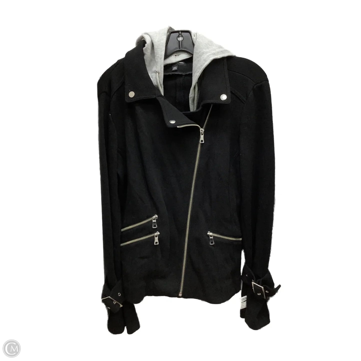 Jacket Other By Inc In Black & Grey, Size: L