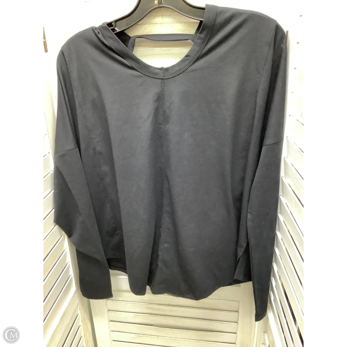 Athletic Top Long Sleeve Crewneck By All In Motion In Black, Size: L