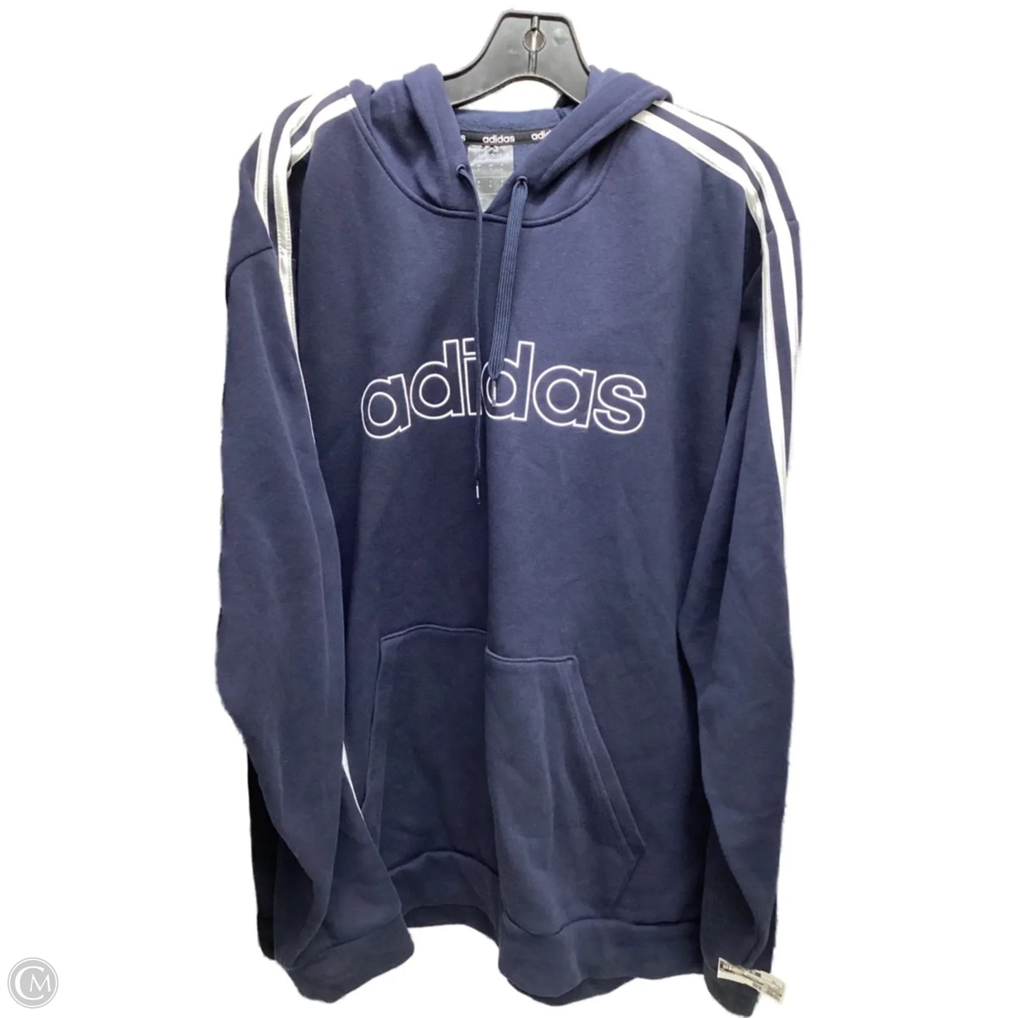 Sweatshirt Hoodie By Adidas In Navy, Size: Xl