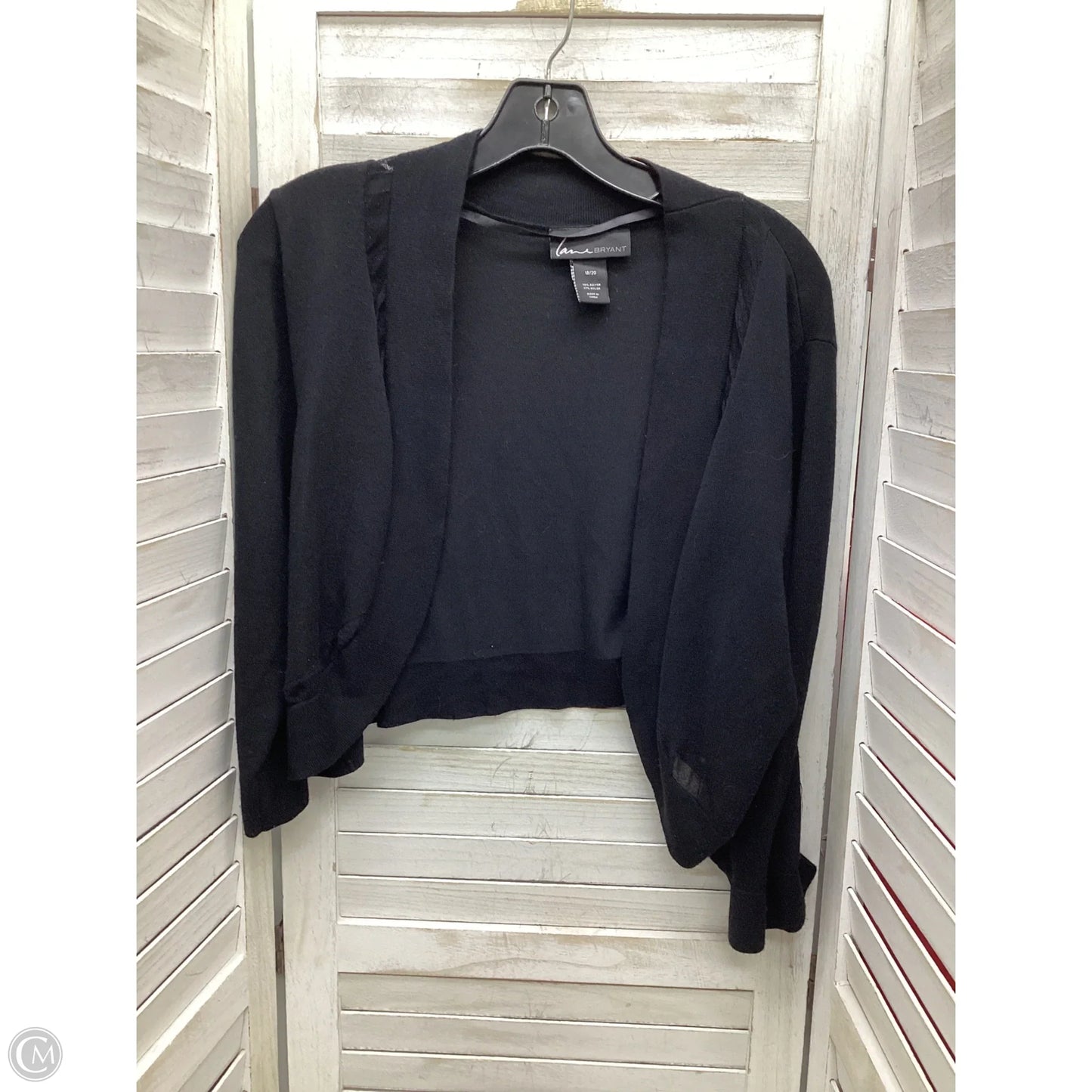 Cardigan By Lane Bryant In Black, Size: 18