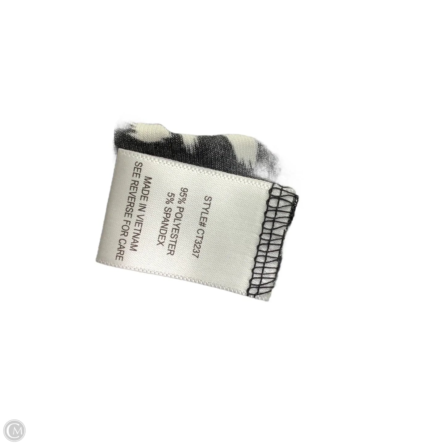 Dress Casual Midi By Clothes Mentor In Black & White, Size: L