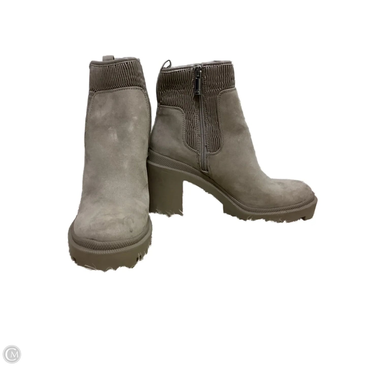 Boots Ankle Heels By Jennifer Lopez In Beige, Size: 7.5