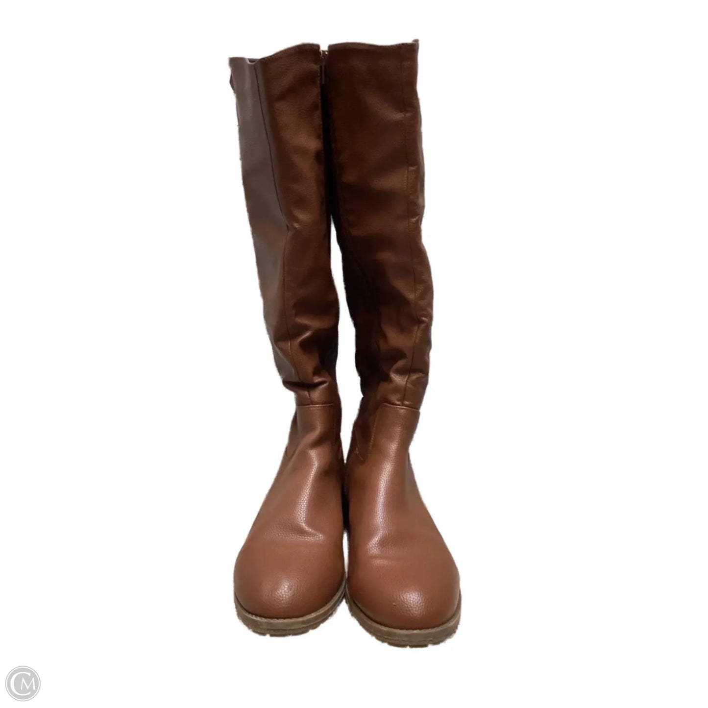 Boots Knee Heels By Style And Company In Brown, Size: 11