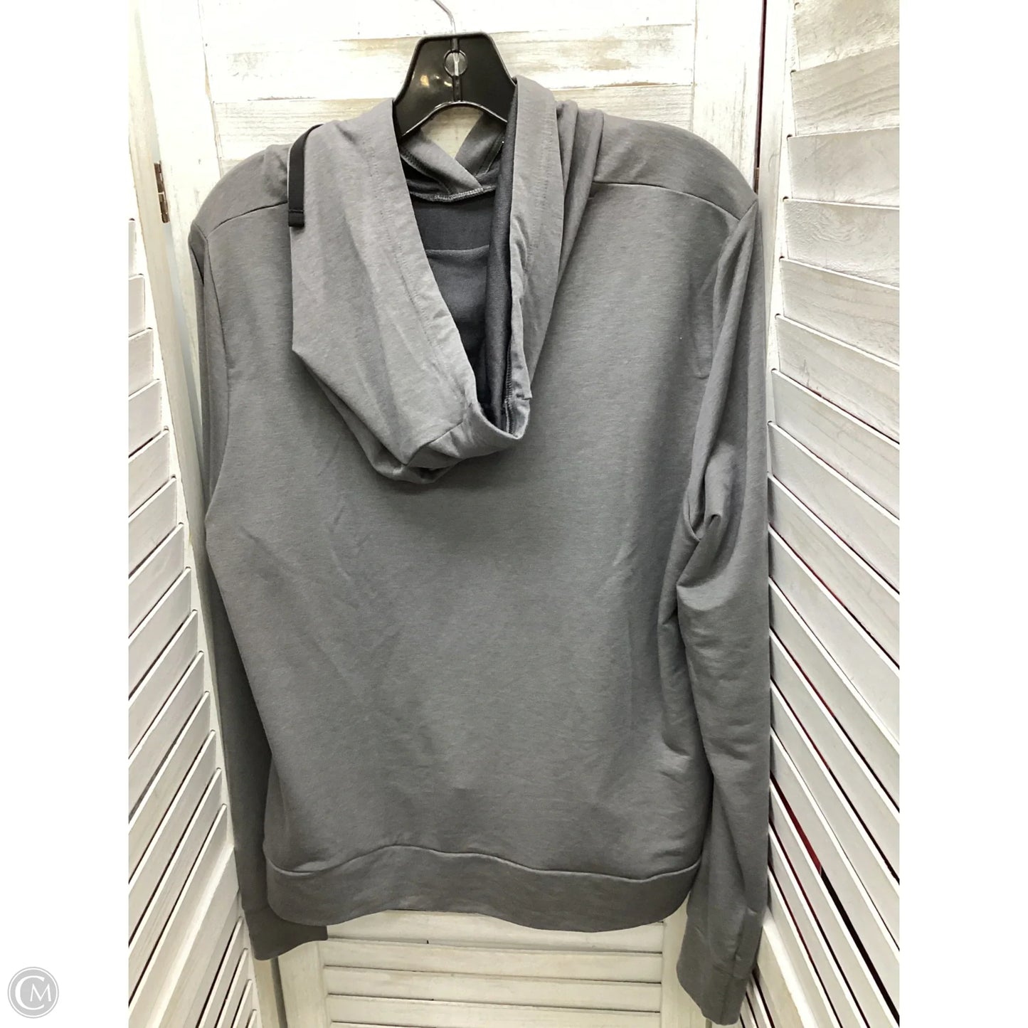 Sweatshirt Hoodie By Under Armour In Grey, Size: L