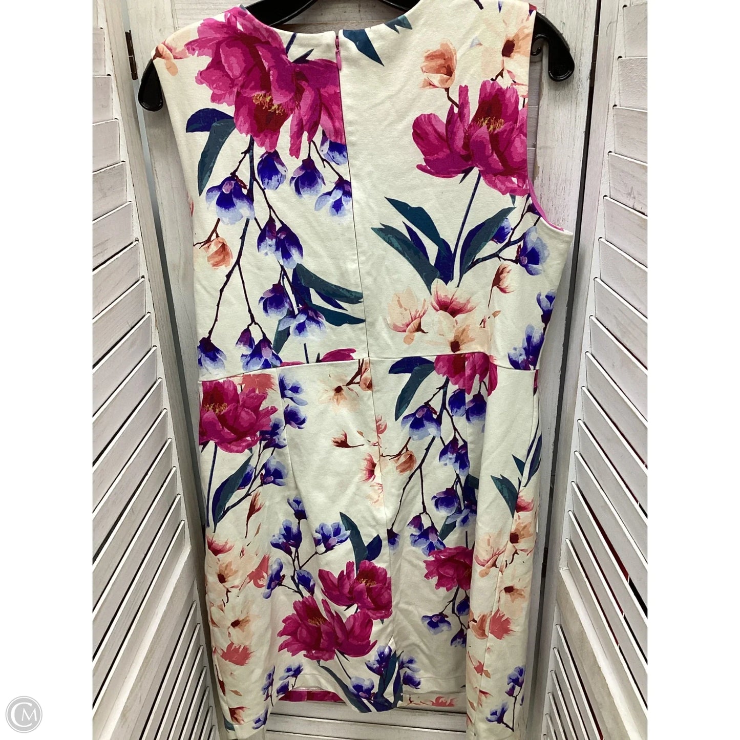 Dress Casual Midi By Lands End In Floral Print, Size: 14