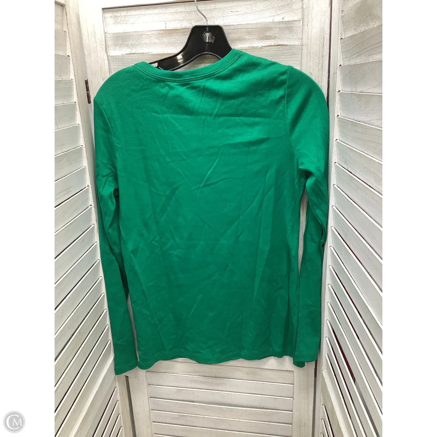 Top Long Sleeve By Lands End In Green, Size: S