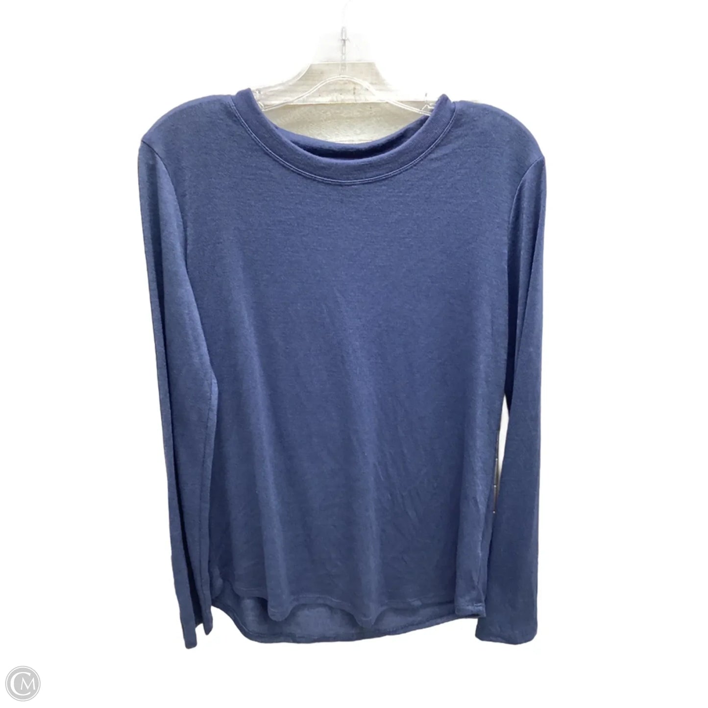 Top Long Sleeve By Banana Republic In Blue, Size: M