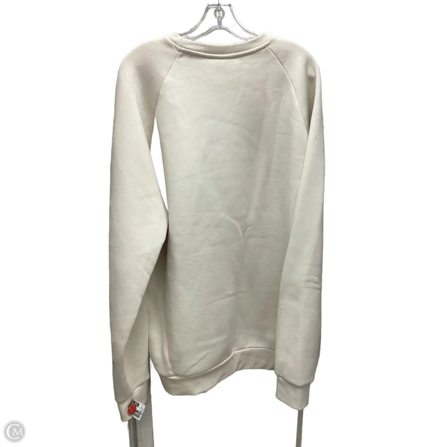 Sweatshirt Crewneck By Adidas In Ivory, Size: Xl