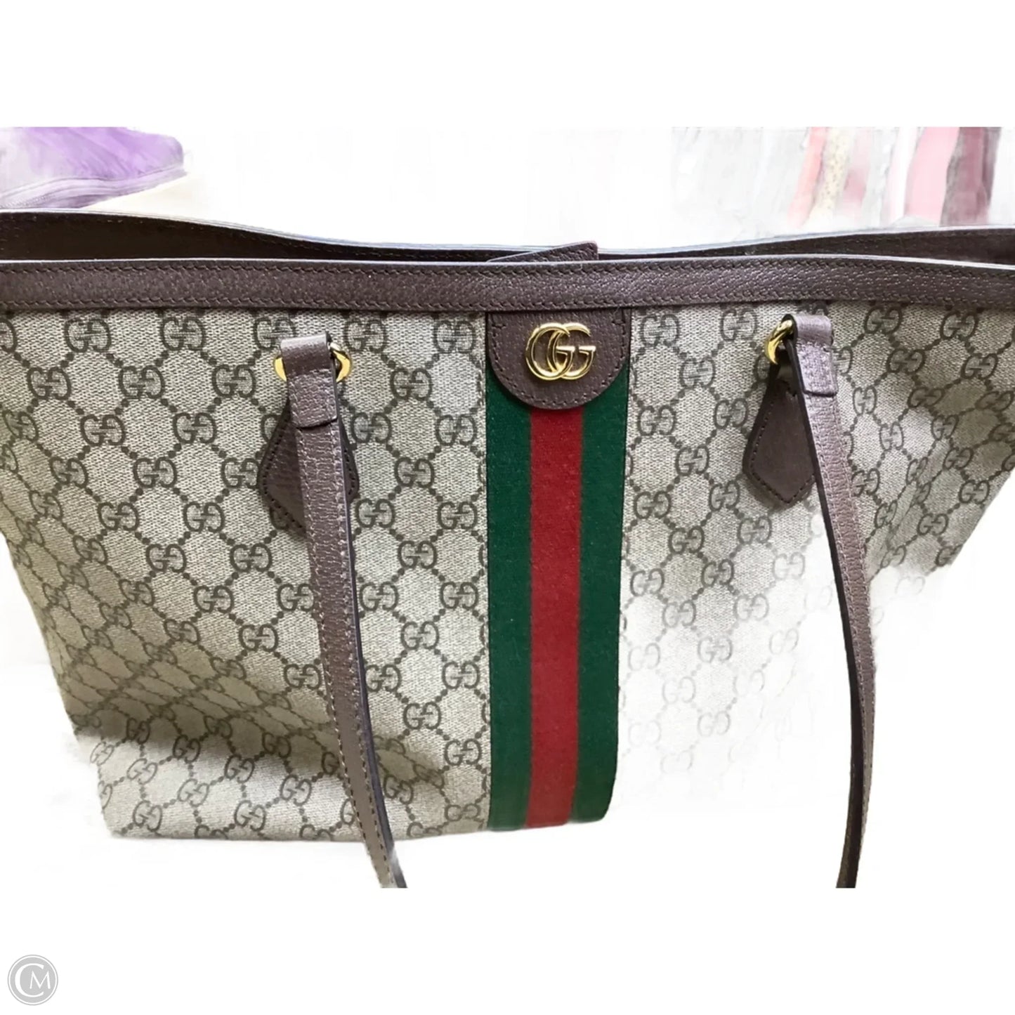 Tote Luxury Designer By Gucci, Size: Large