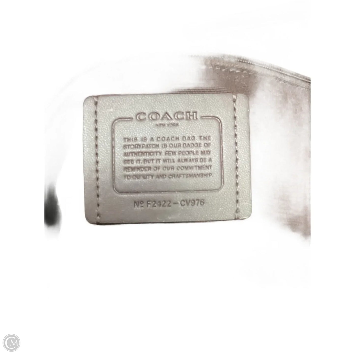 Tote Designer By Coach, Size: Large