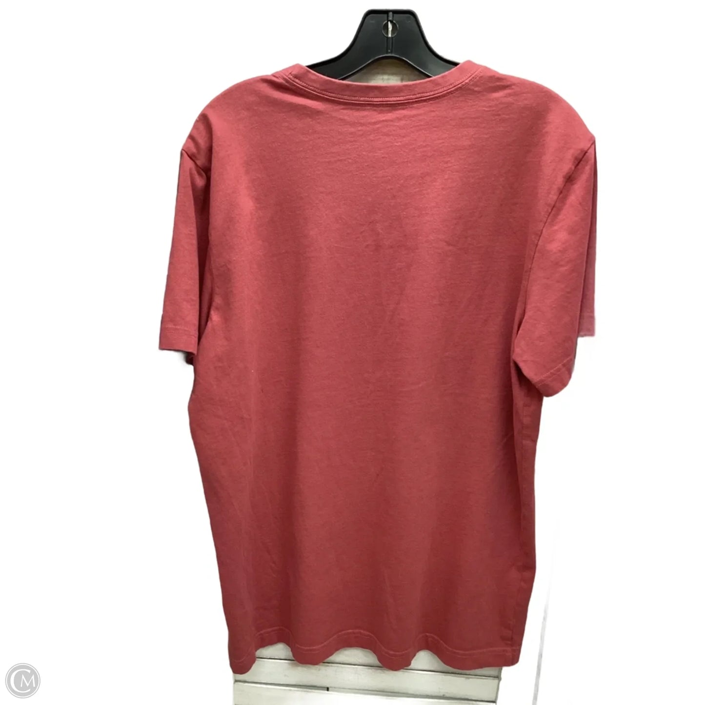 Top Short Sleeve By Life Is Good In Pink, Size: M