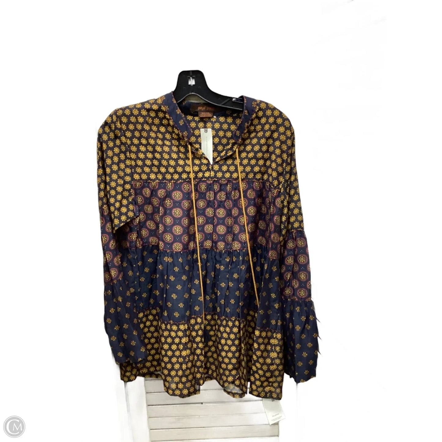 Top Long Sleeve By Anthropologie In Multi-colored, Size: S