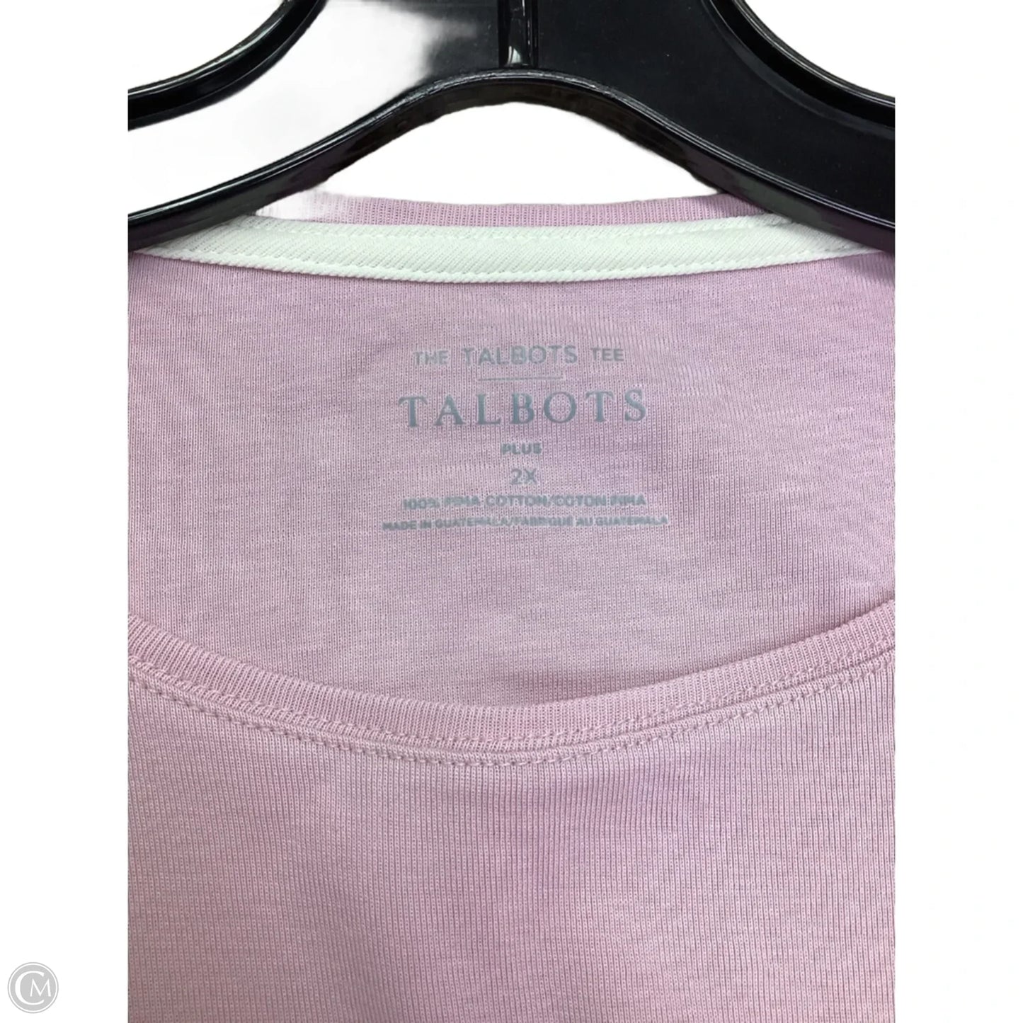 Top Long Sleeve By Talbots In Pink, Size: 2x