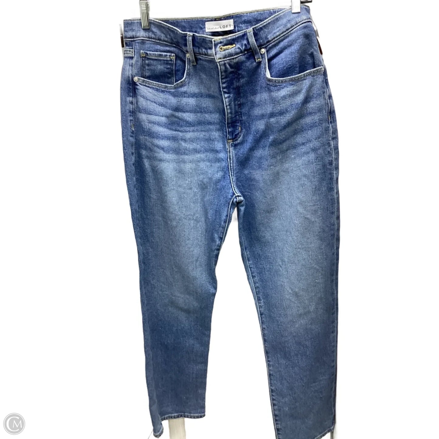 Jeans Boyfriend By Loft In Blue Denim, Size: 12