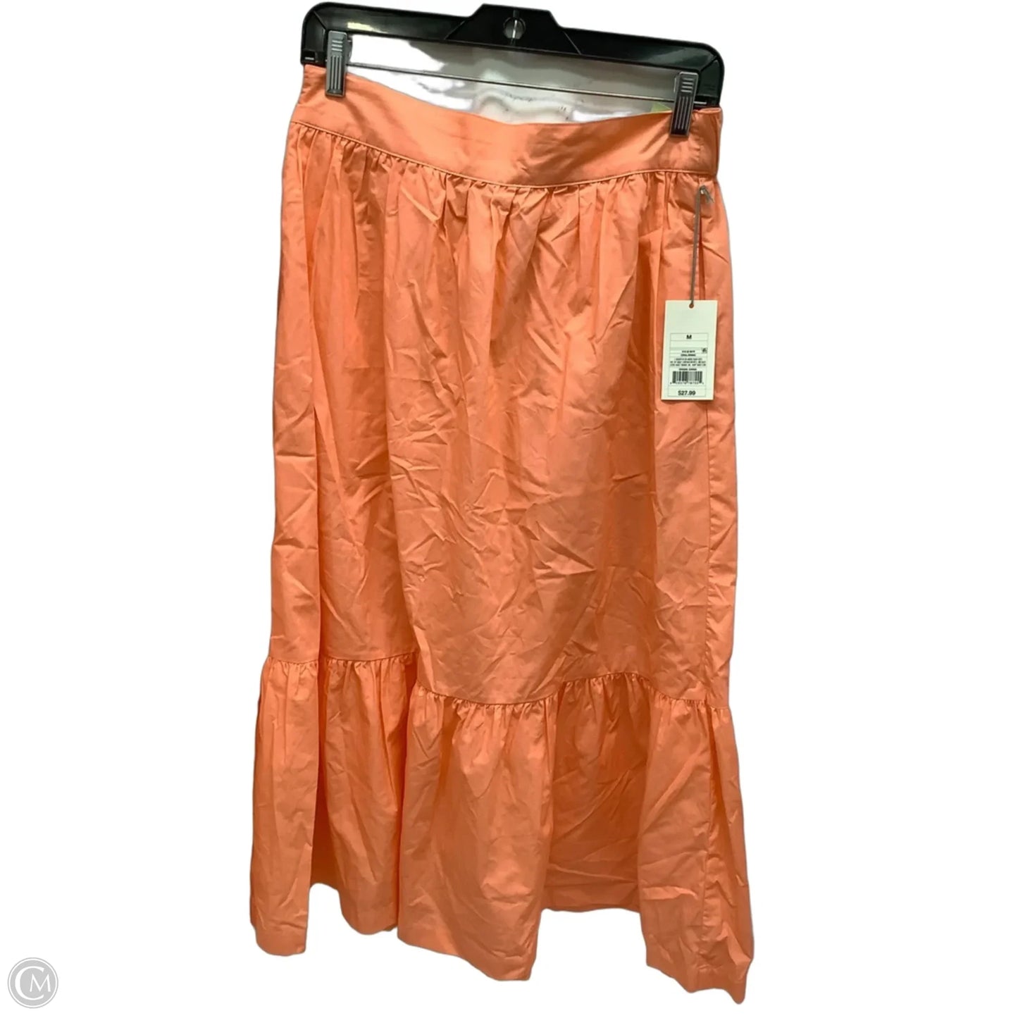 Skirt Midi By A New Day In Orange, Size: M