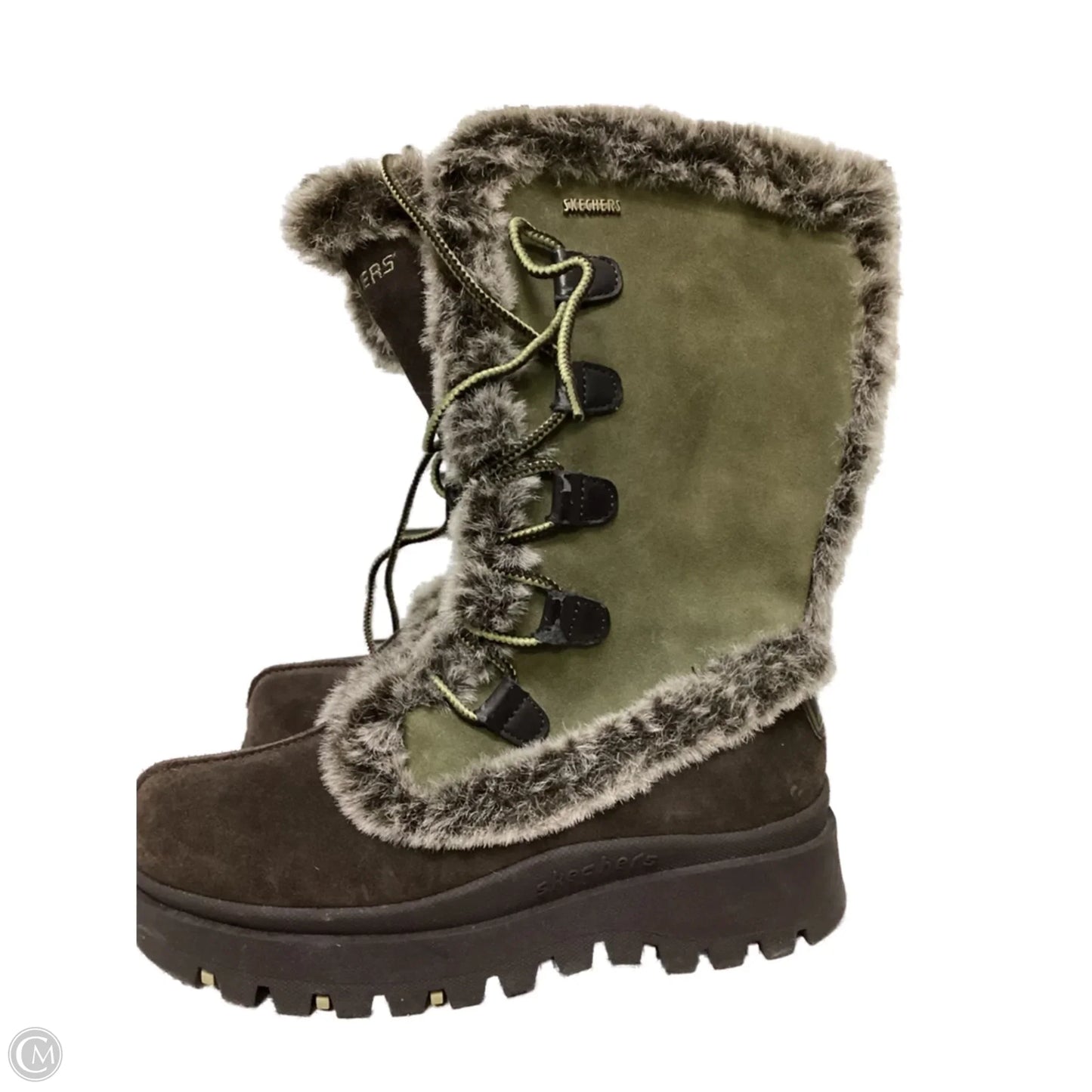 Boots Snow By Skechers In Brown, Size: 7.5