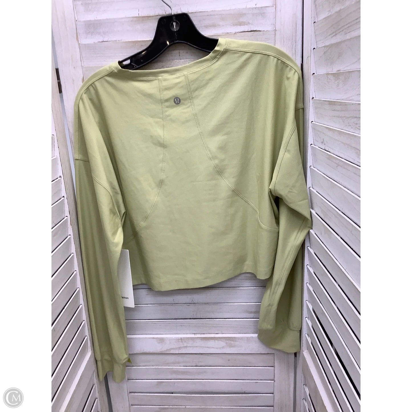 Top Long Sleeve By Lululemon In Green, Size: 6