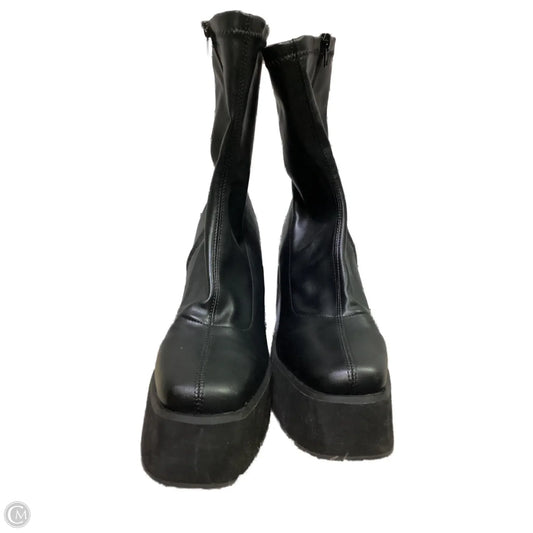 Boots Ankle Heels By Charlotte Russe In Black, Size: 9