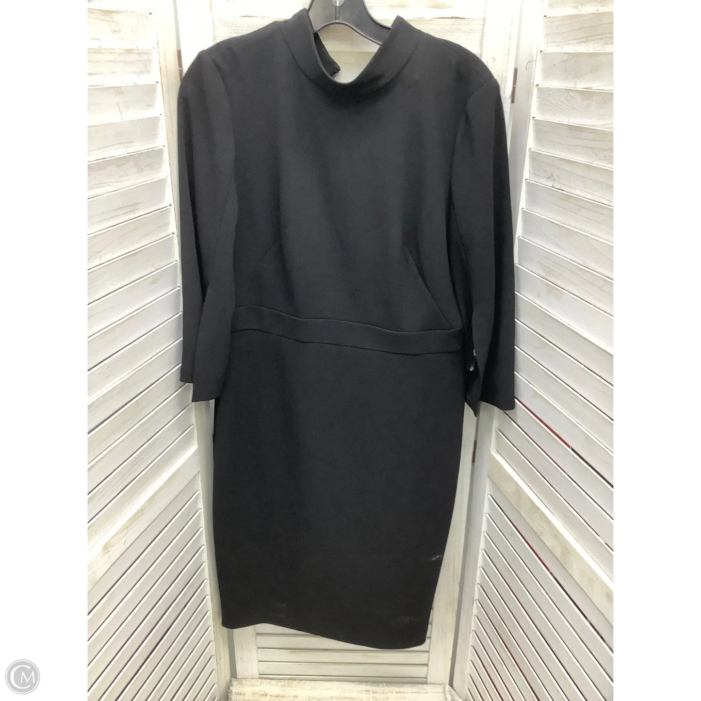 Dress Casual Midi By Calvin Klein In Black, Size: 10